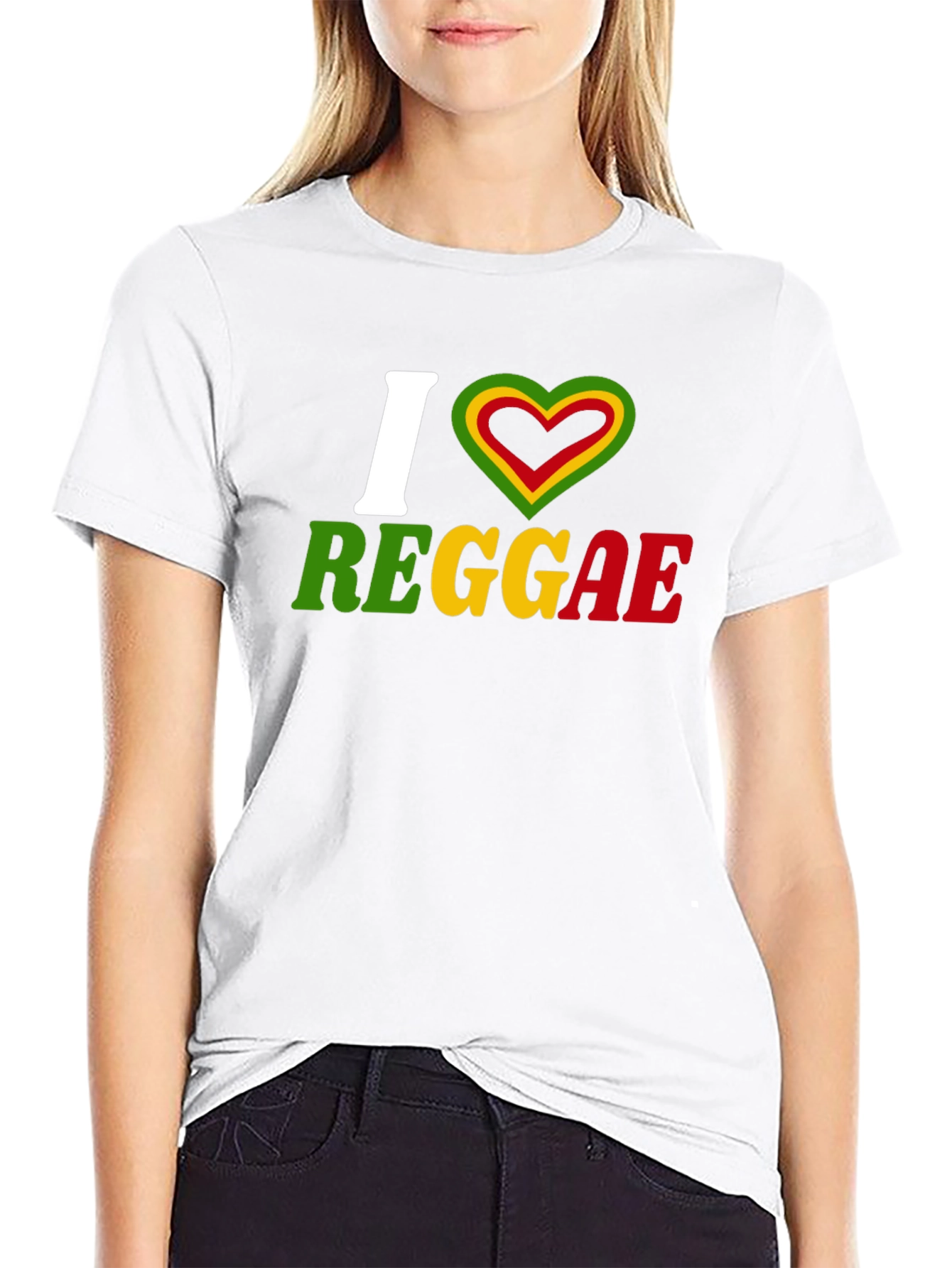 I Love Reggae Graphic T-Shirt