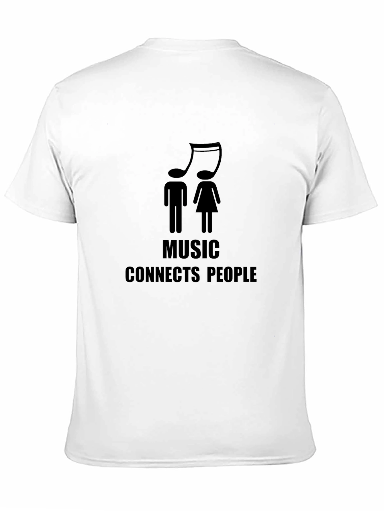 Music Connects People Graphic Tee - Unisex Black T-Shirt