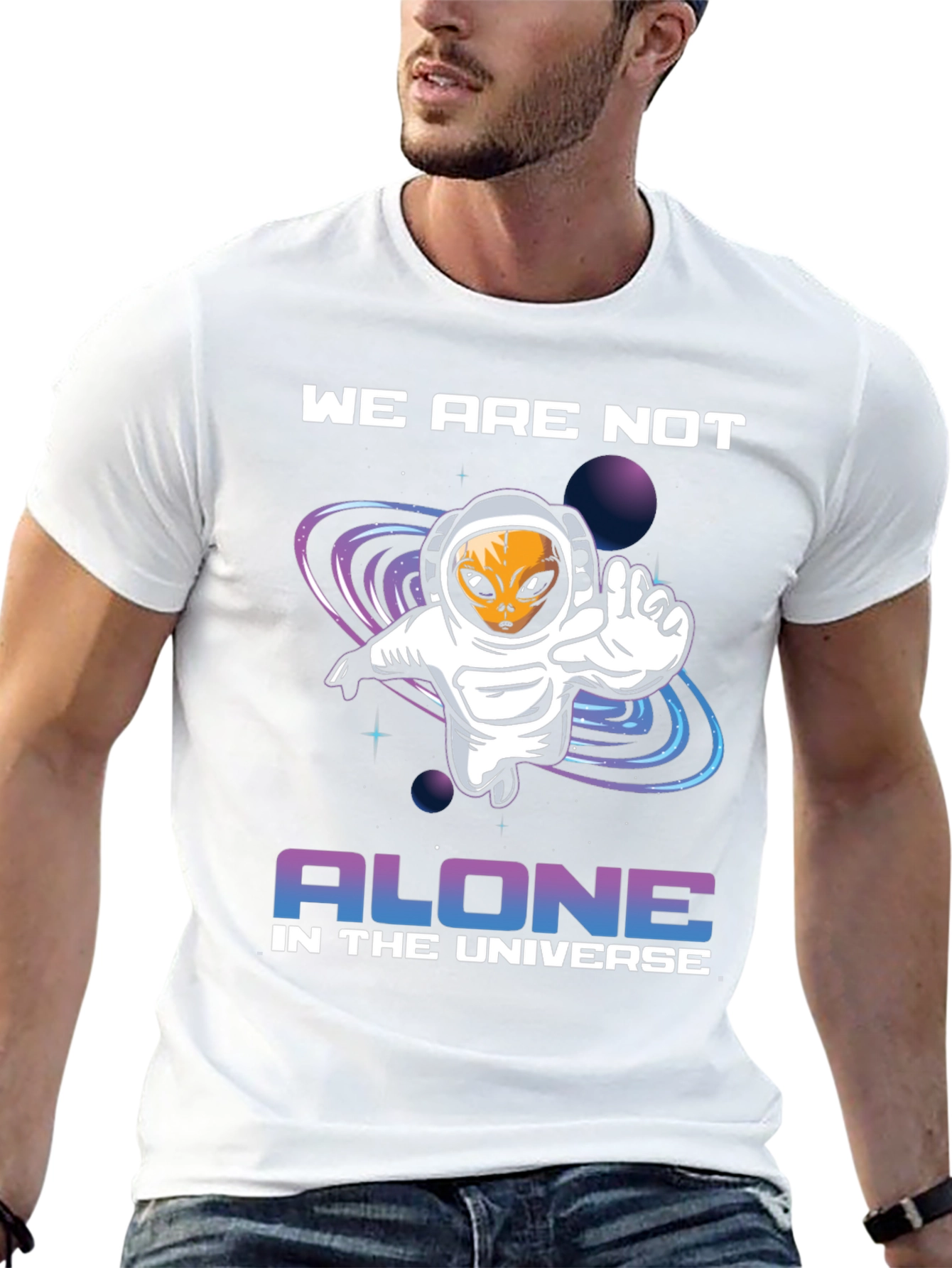 Alien in Space T-Shirt - We Are Not Alone