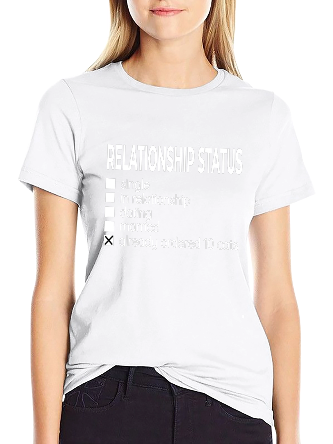 Relationship Status Ordered 10 Cats T-Shirt