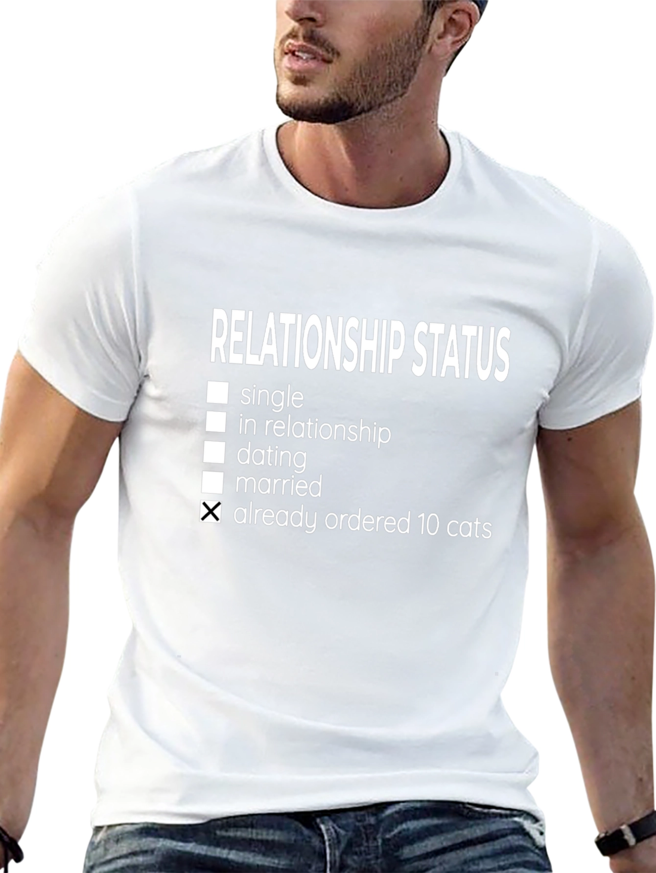 Relationship Status Ordered 10 Cats T-Shirt