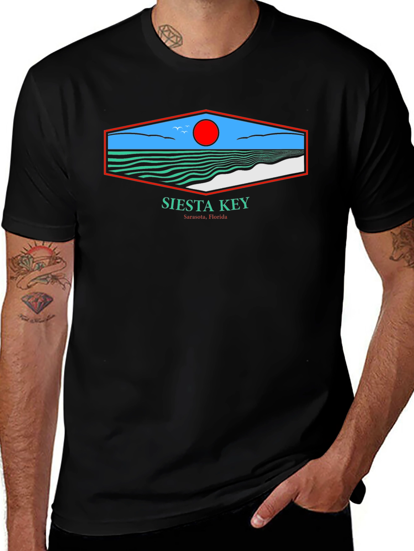 Siesta Key Florida Graphic T-Shirt