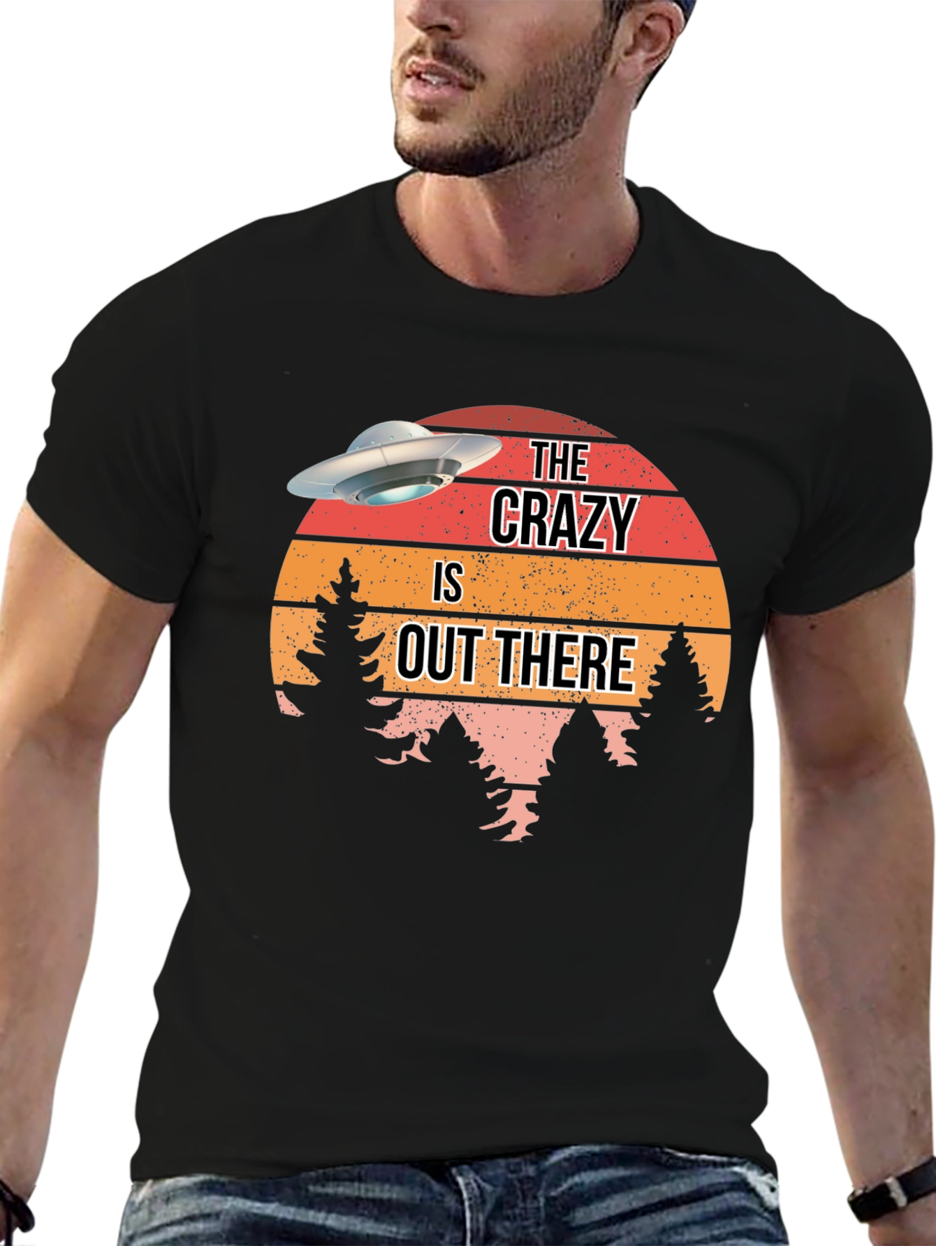 The Crazy Is Out There UFO Graphic T-Shirt