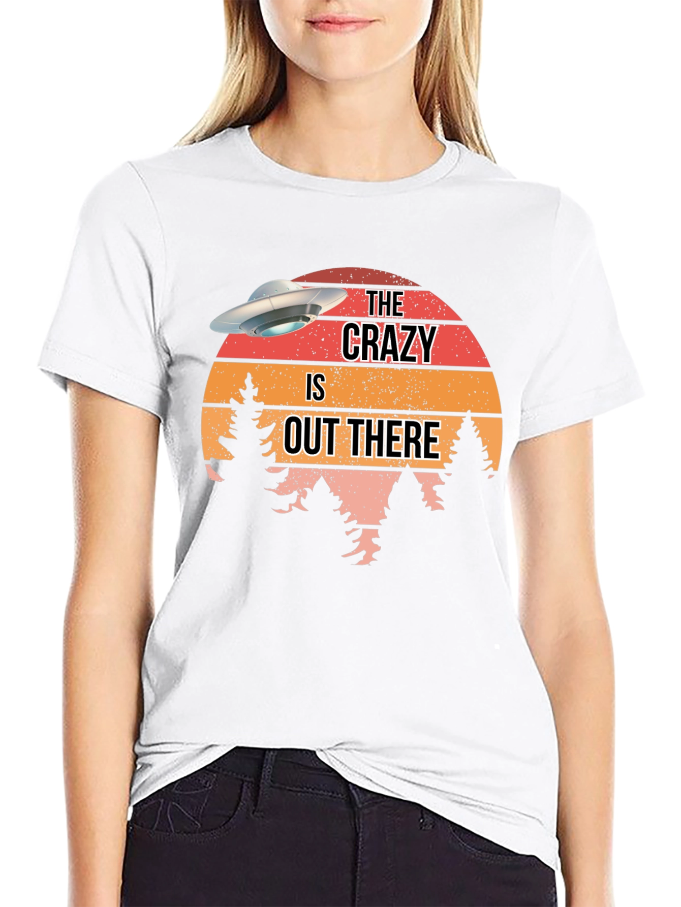The Crazy Is Out There UFO Graphic T-Shirt