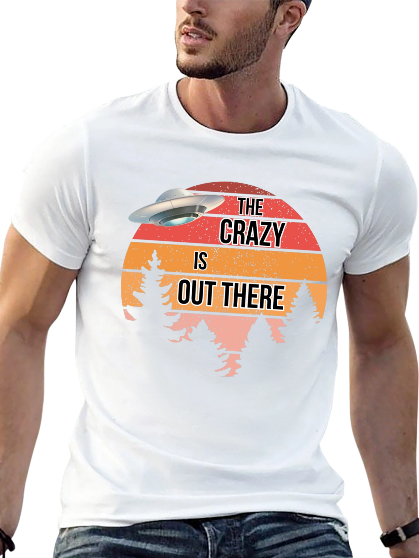 The Crazy Is Out There UFO Graphic T-Shirt
