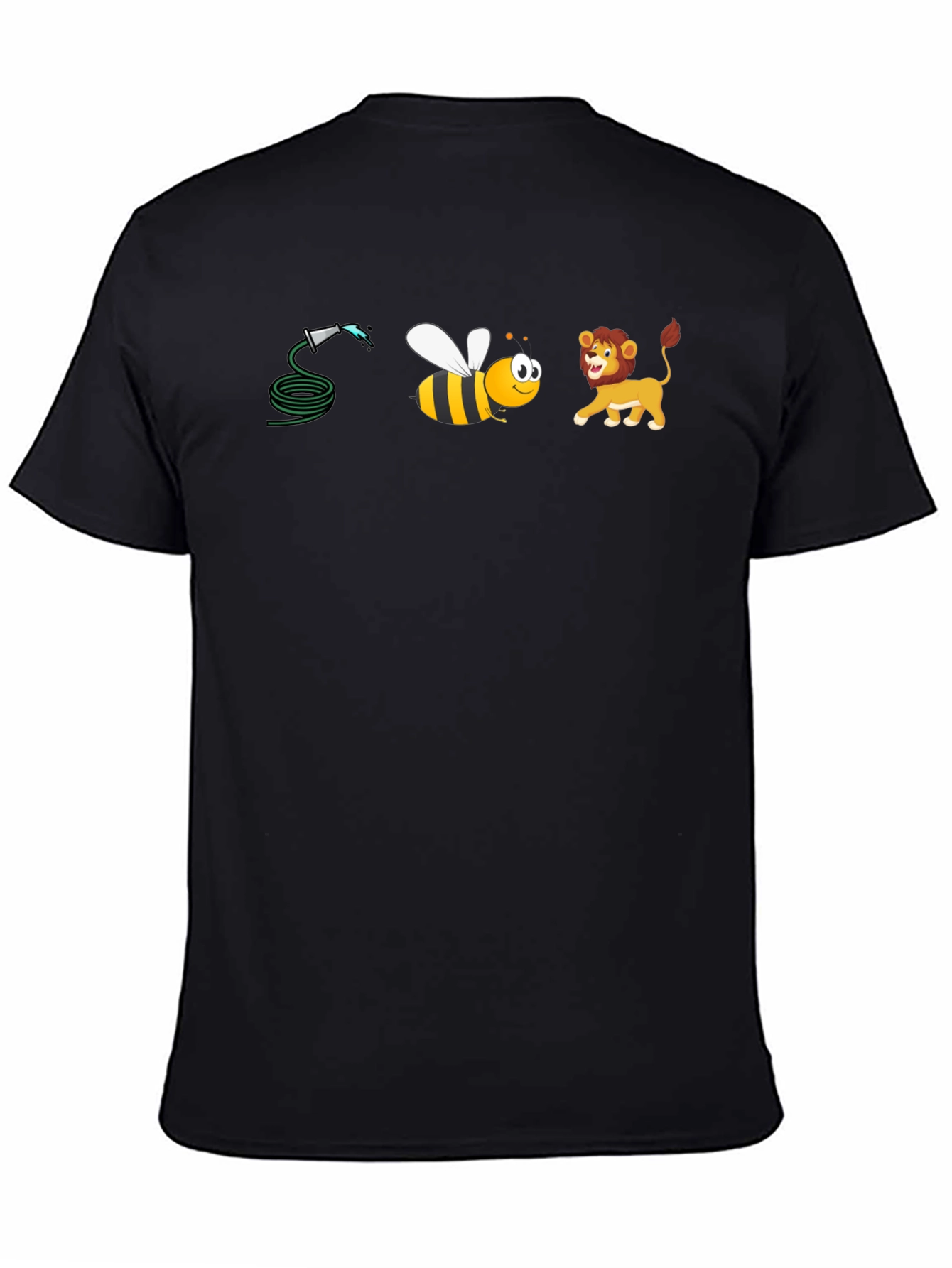 Hose Bee and Lion Black T-Shirt