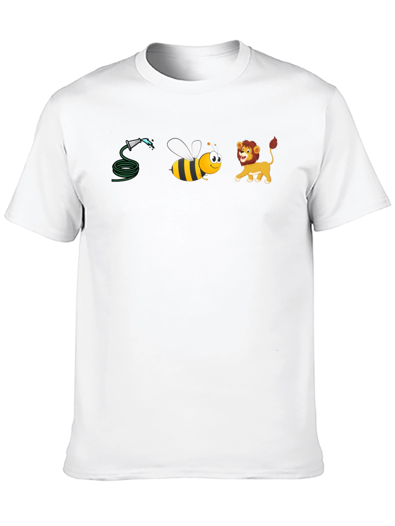 Hose Bee and Lion Black T-Shirt
