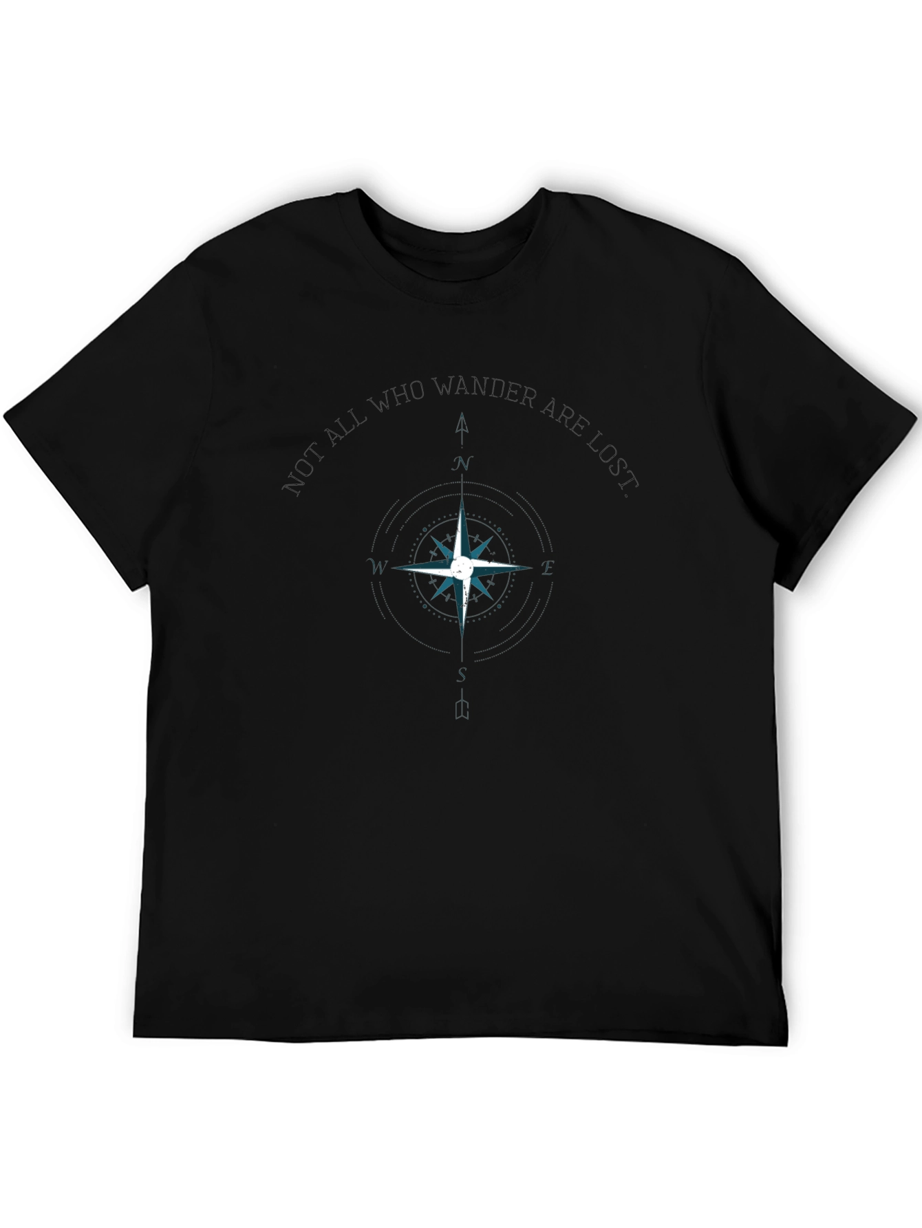 Wanderlust Compass Graphic Tee - Black