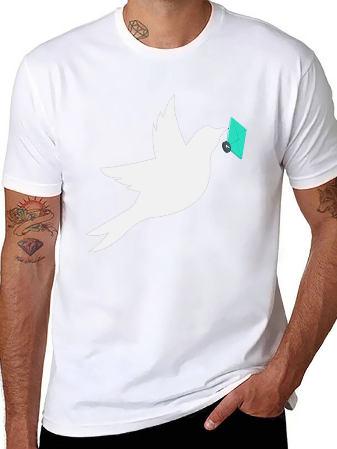 Dove Mail T-Shirt - Unique Graphic Tee