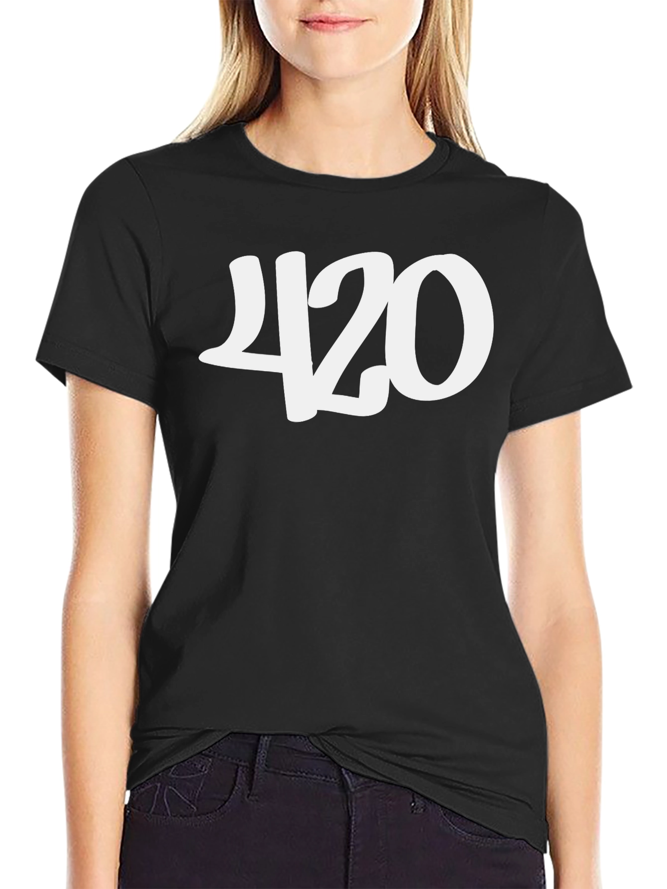 420 Black Graphic Tee - Stylish & Comfortable
