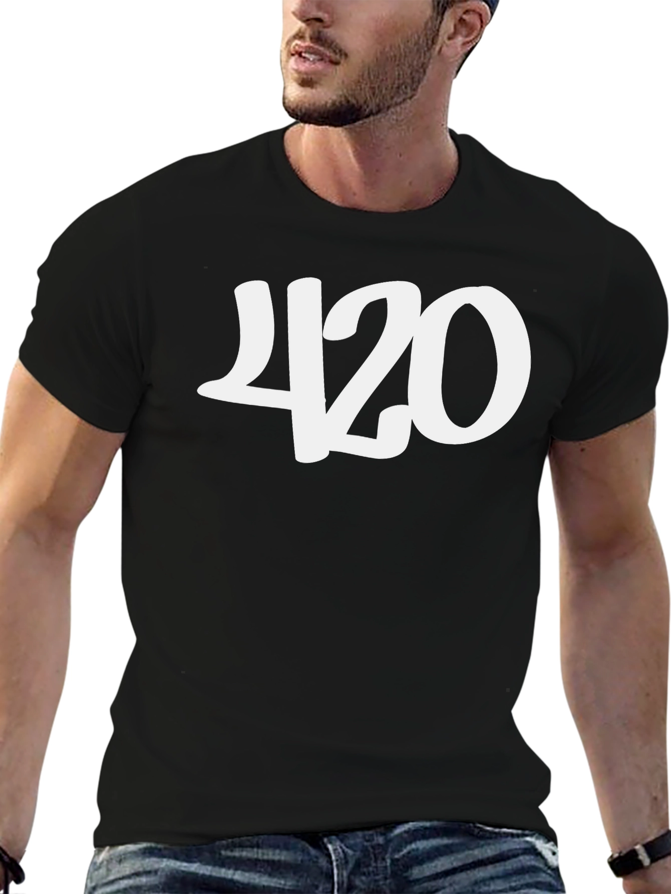 420 Black Graphic Tee - Stylish & Comfortable