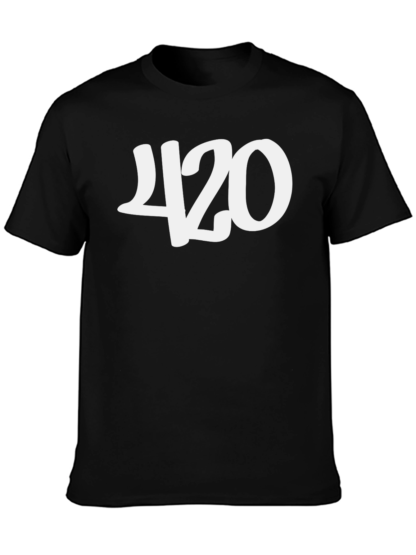 420 Black Graphic Tee - Stylish & Comfortable