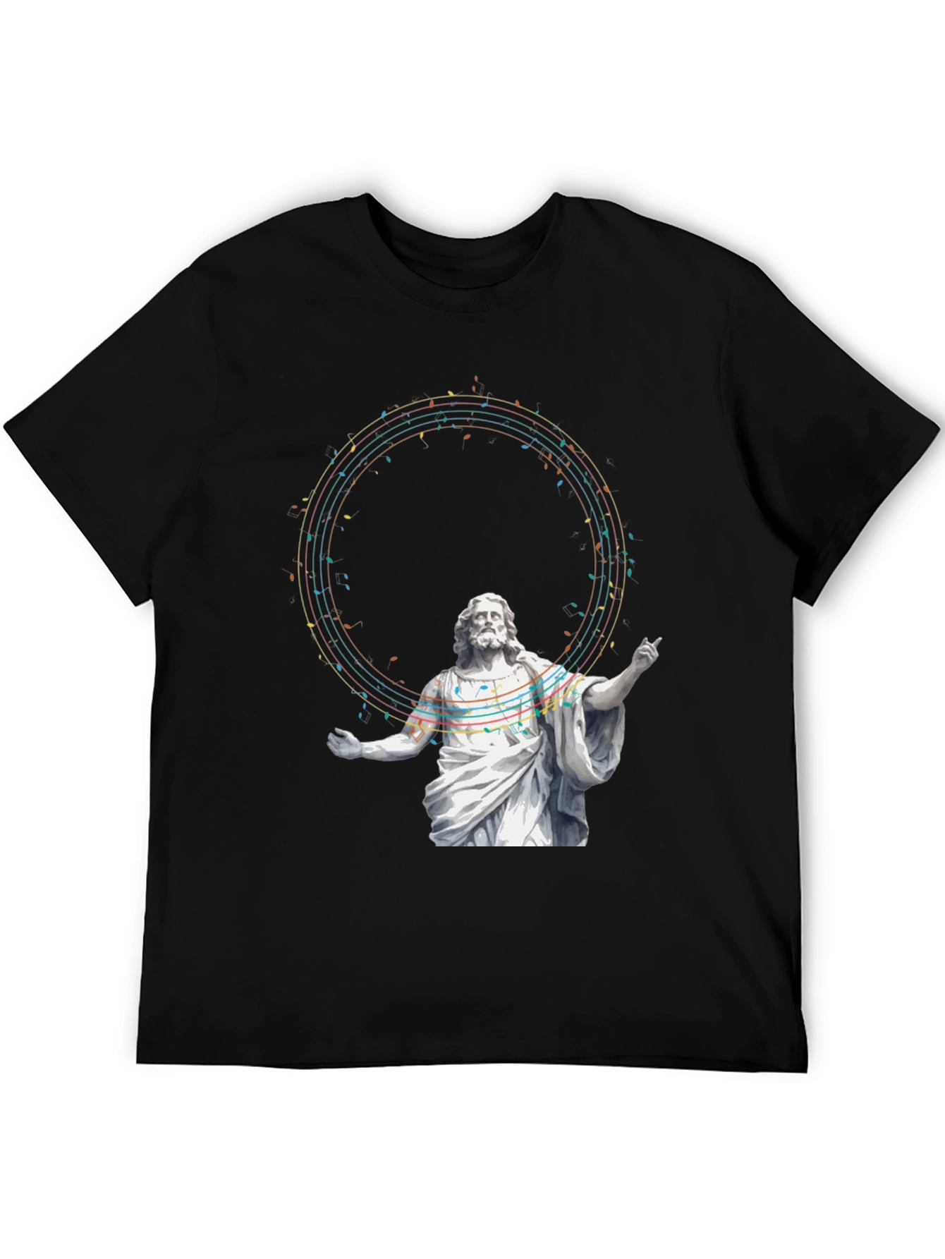 Jesus Music Graphic T-Shirt - Stylish Religious Tee