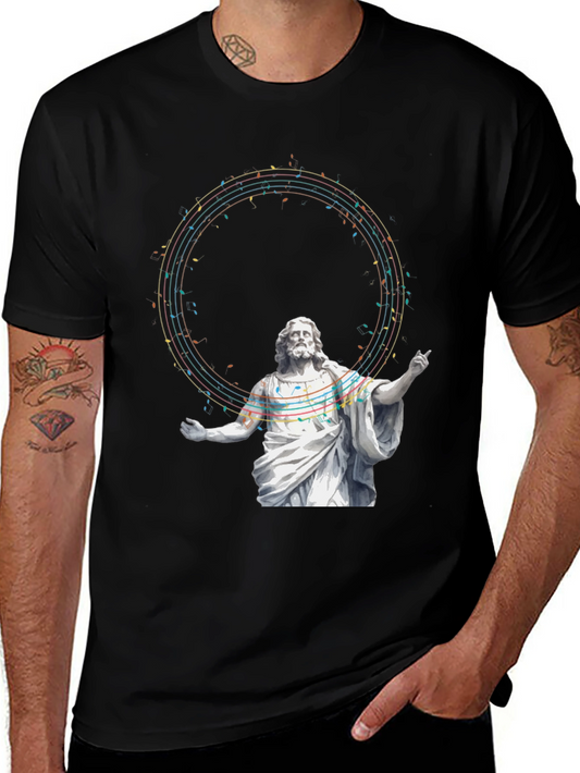 Jesus Music Graphic T-Shirt - Stylish Religious Tee