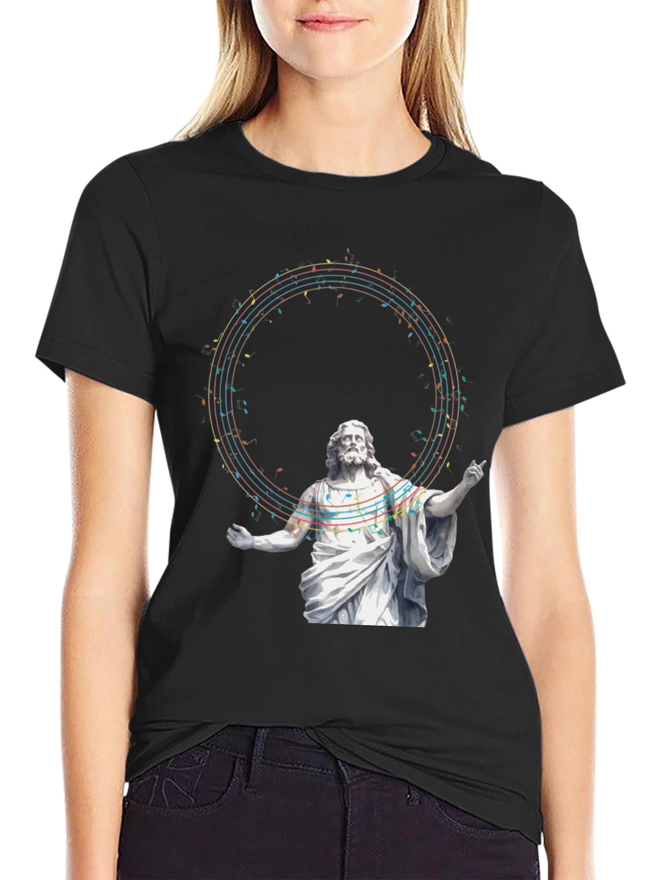Jesus Music Graphic T-Shirt - Stylish Religious Tee
