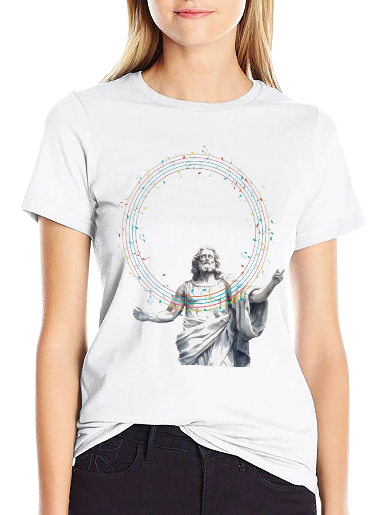 Jesus Music Graphic T-Shirt - Stylish Religious Tee
