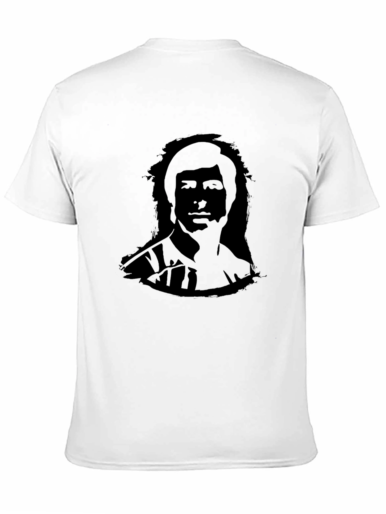 Retro Portrait Black T-Shirt