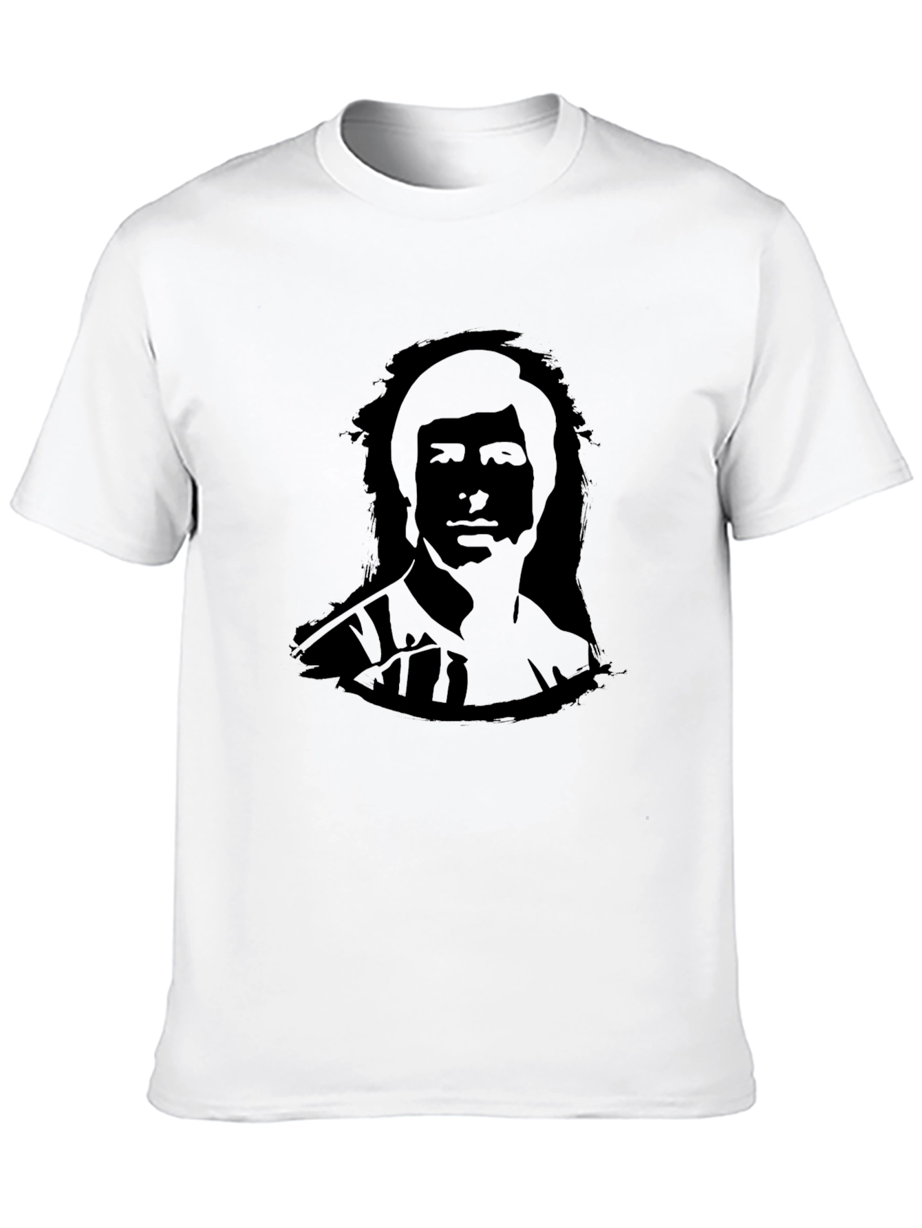 Retro Portrait Black T-Shirt