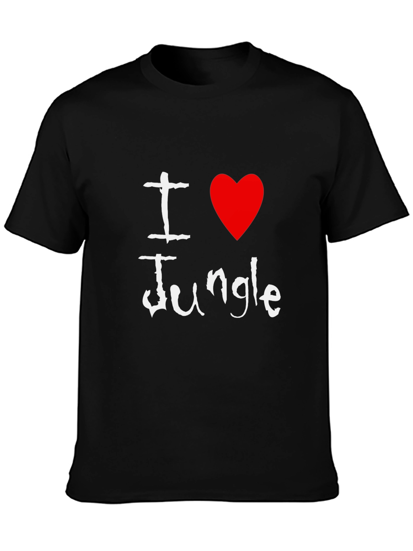 I Heart Jungle Black Graphic Tee
