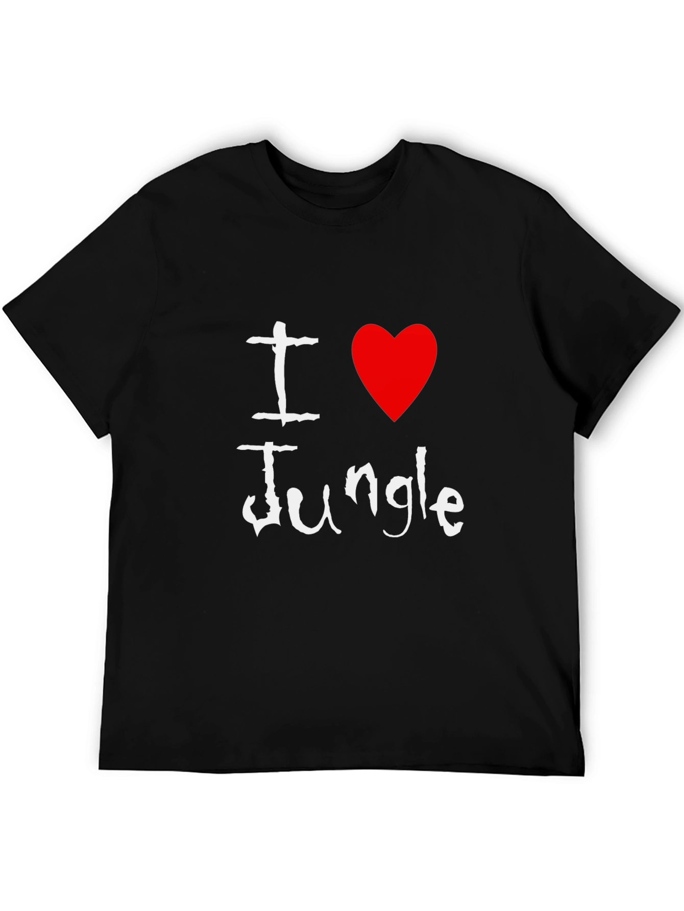 I Heart Jungle Black Graphic Tee