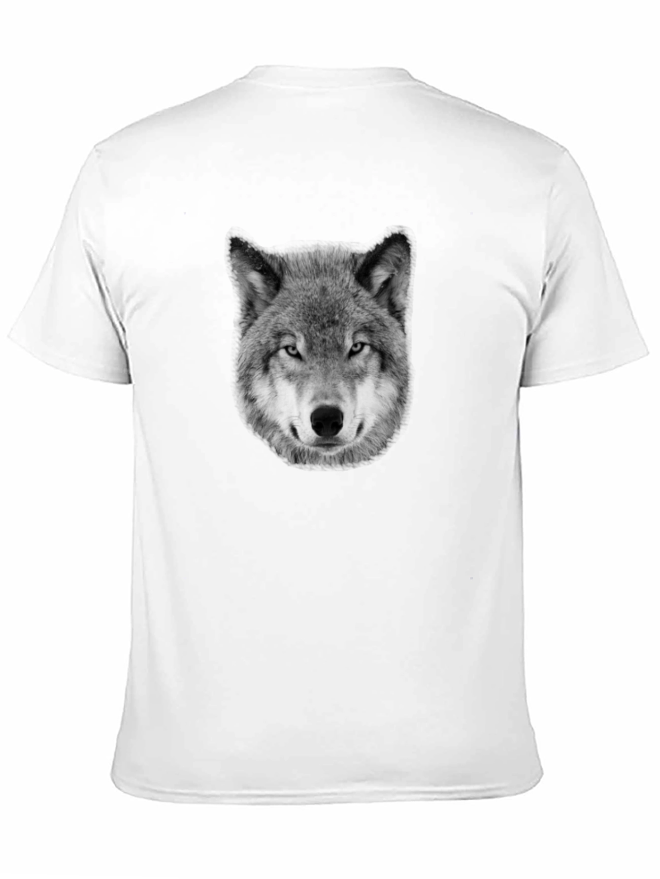 Wolf Graphic Print Black T-Shirt