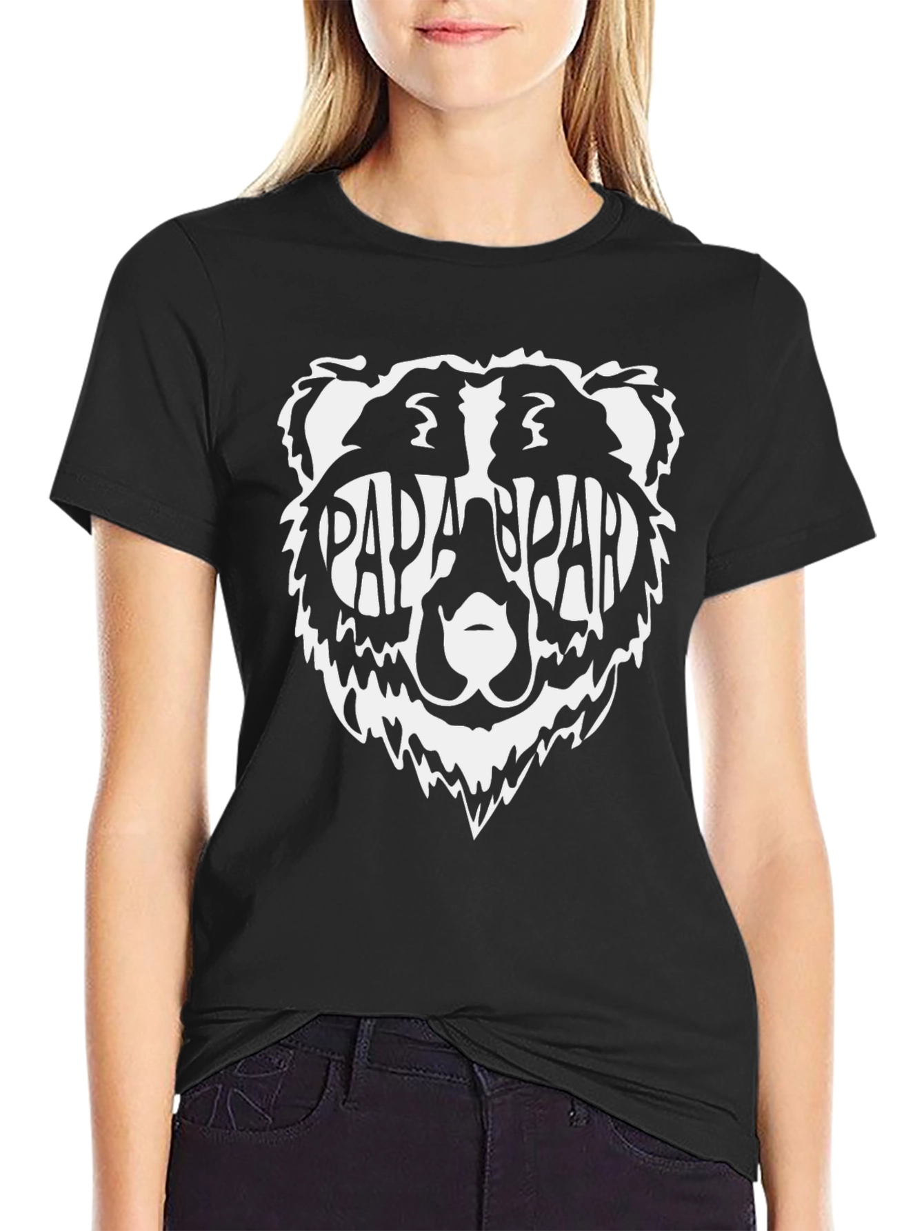 Papa Bear T-Shirt - Mens Black Graphic Tee