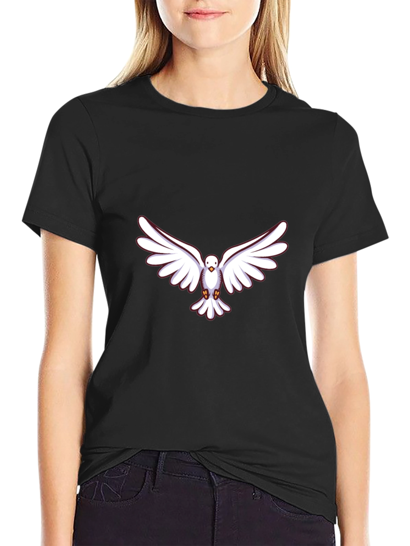 Dove Graphic Black T-Shirt