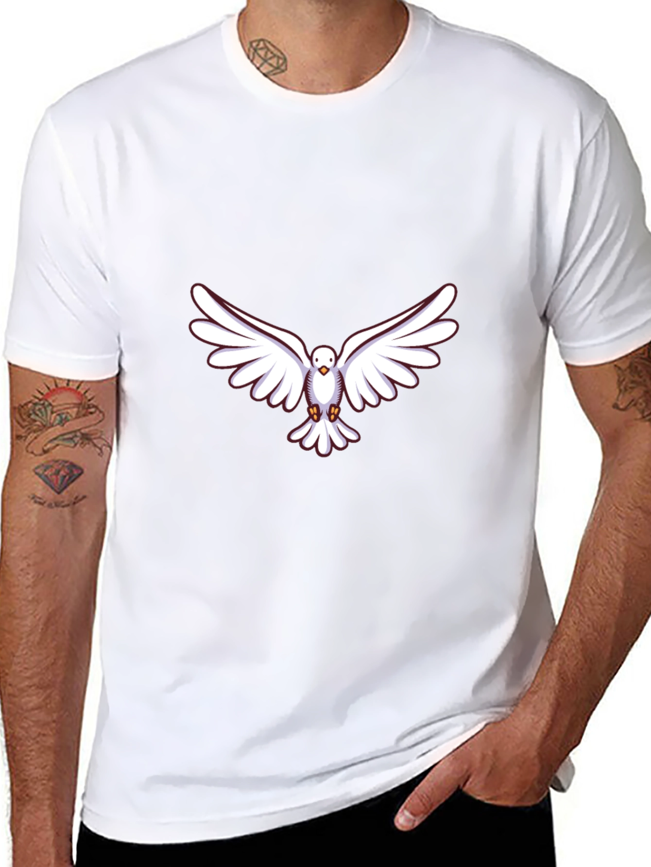 Dove Graphic Black T-Shirt