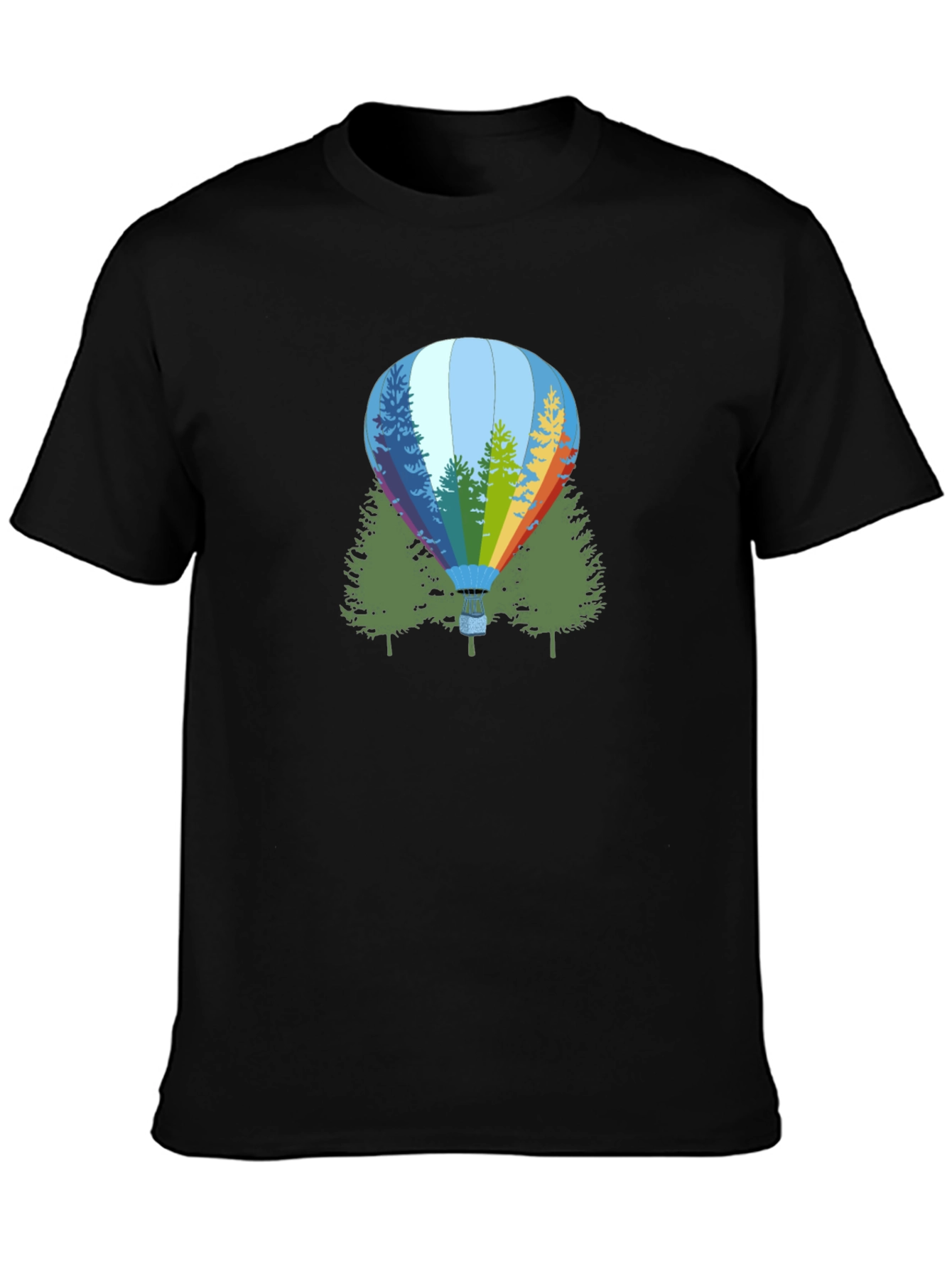 Natures Balloon Black Graphic Tee