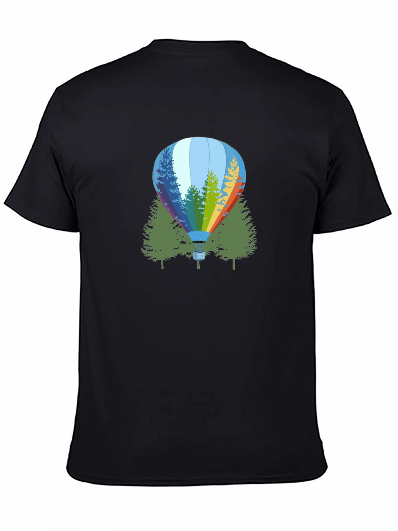 Natures Balloon Black Graphic Tee