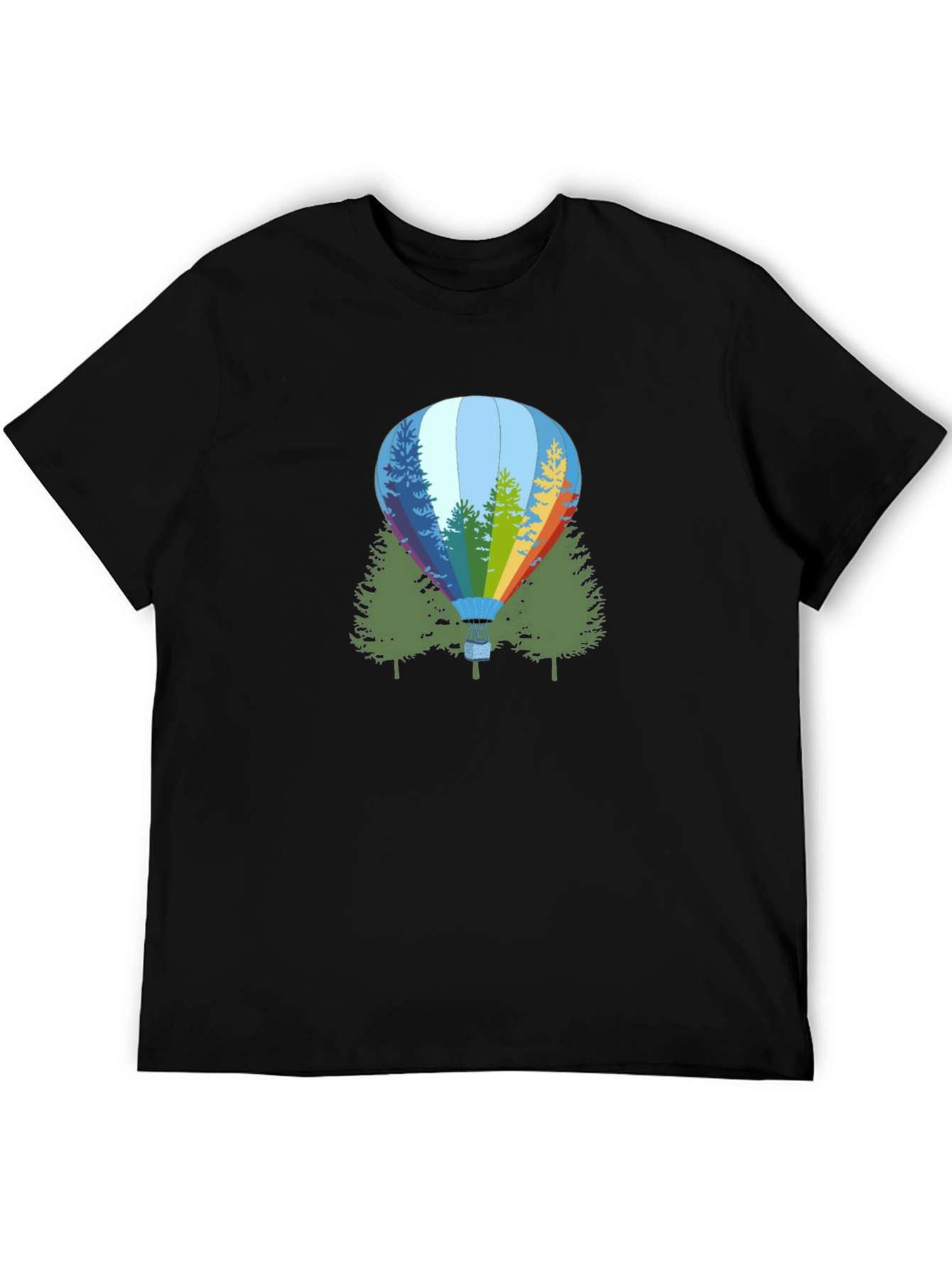 Natures Balloon Black Graphic Tee