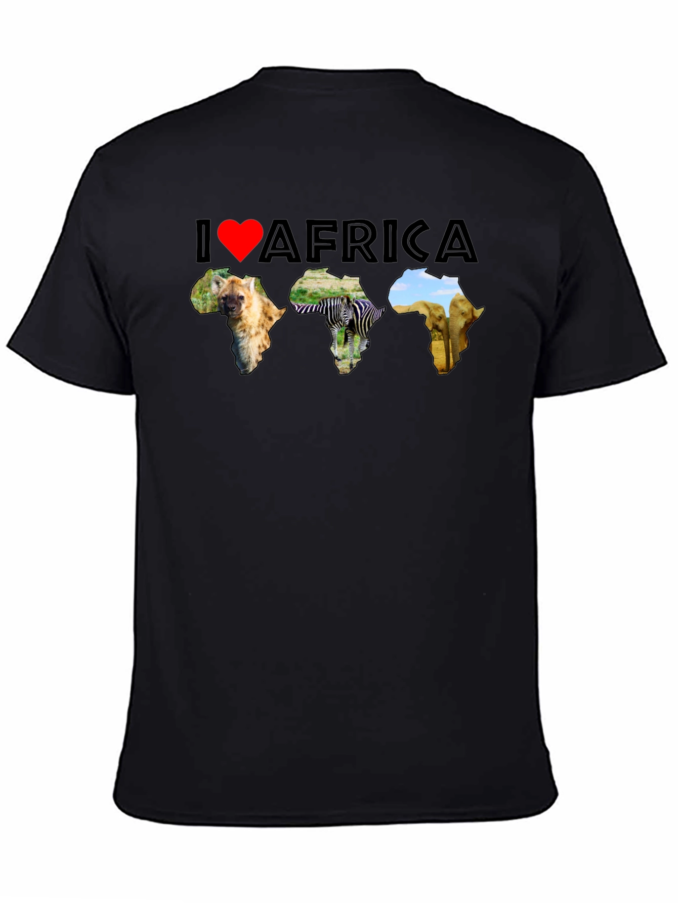 I Love Africa T-Shirt - Wildlife & Continent Design