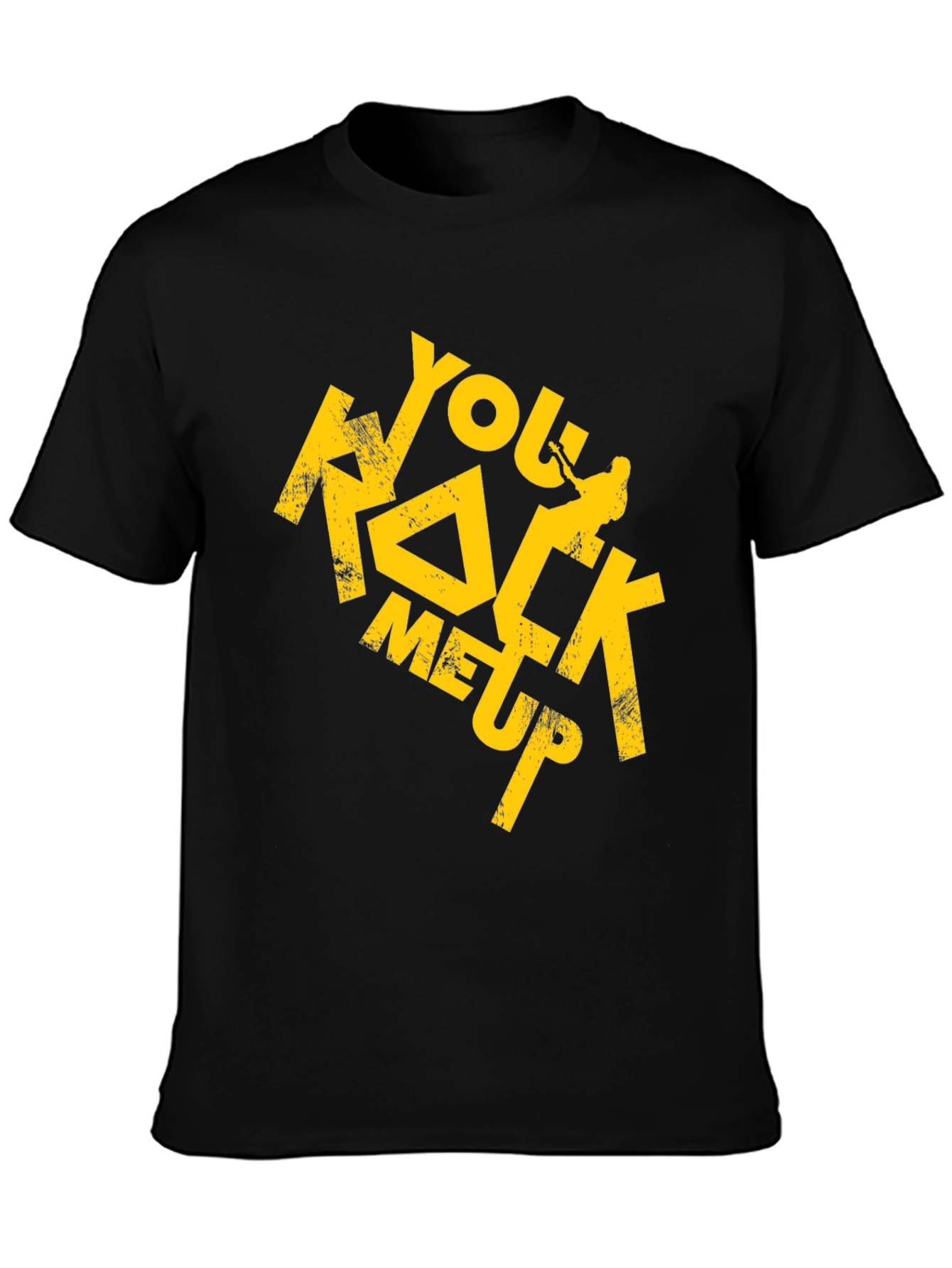 You Rock Me Up Graphic T-Shirt - Black