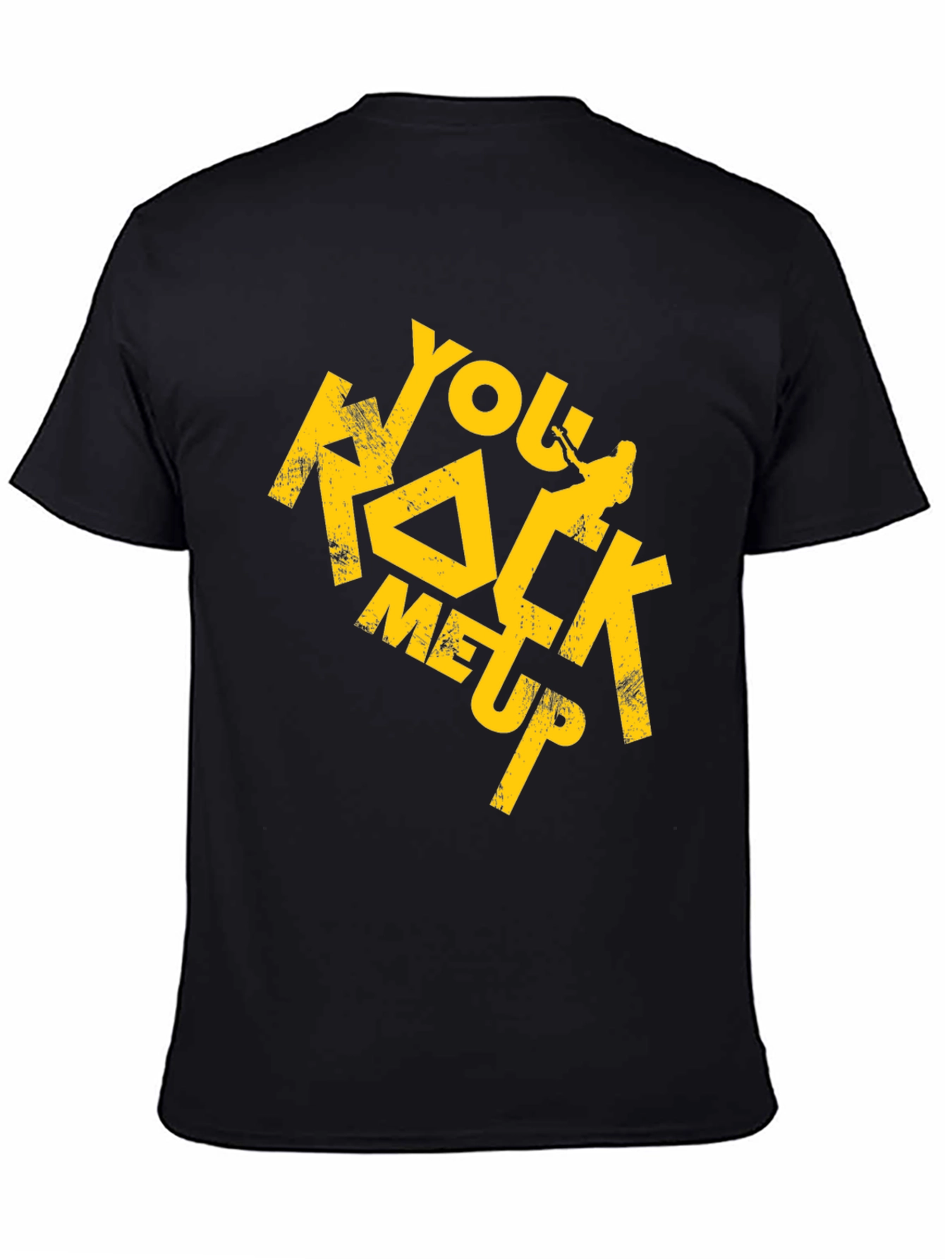 You Rock Me Up Graphic T-Shirt - Black