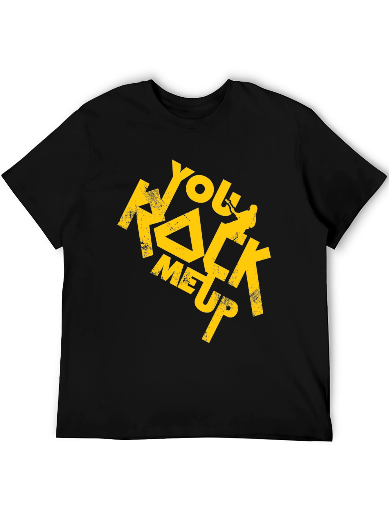 You Rock Me Up Graphic T-Shirt - Black