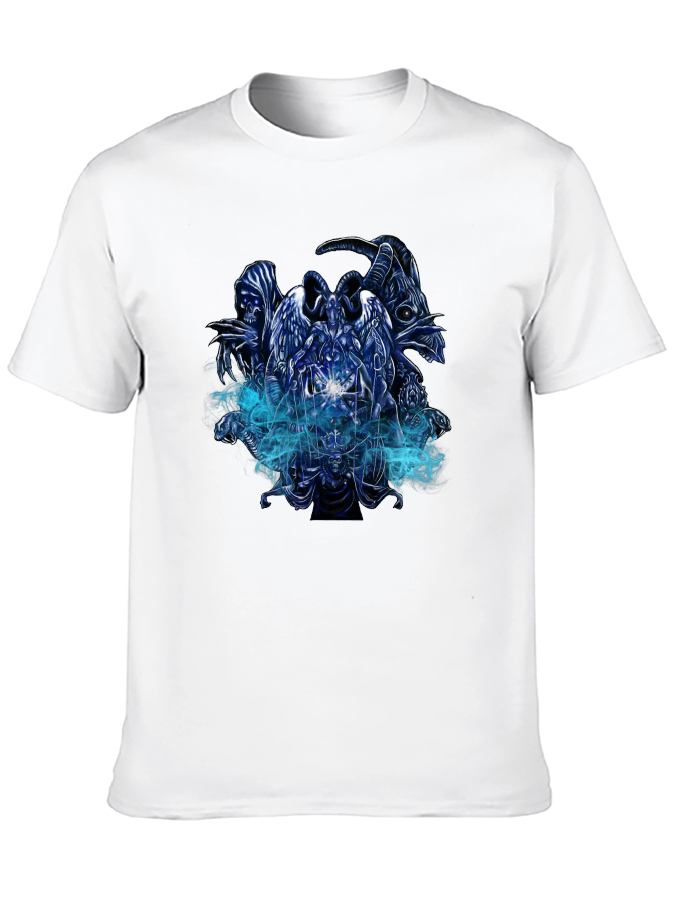 Grim Reaper Graphic Print Black T-Shirt