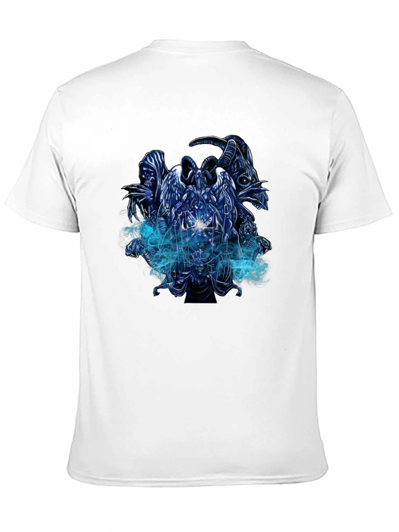 Grim Reaper Graphic Print Black T-Shirt