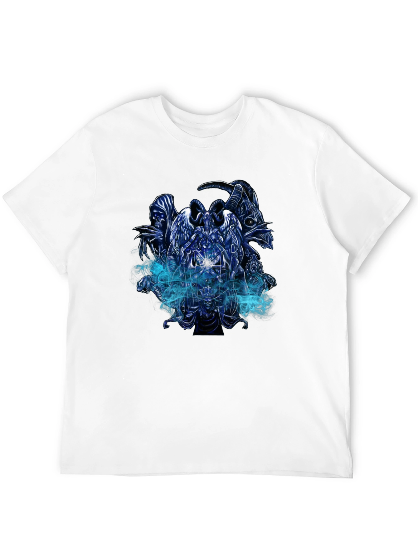 Grim Reaper Graphic Print Black T-Shirt