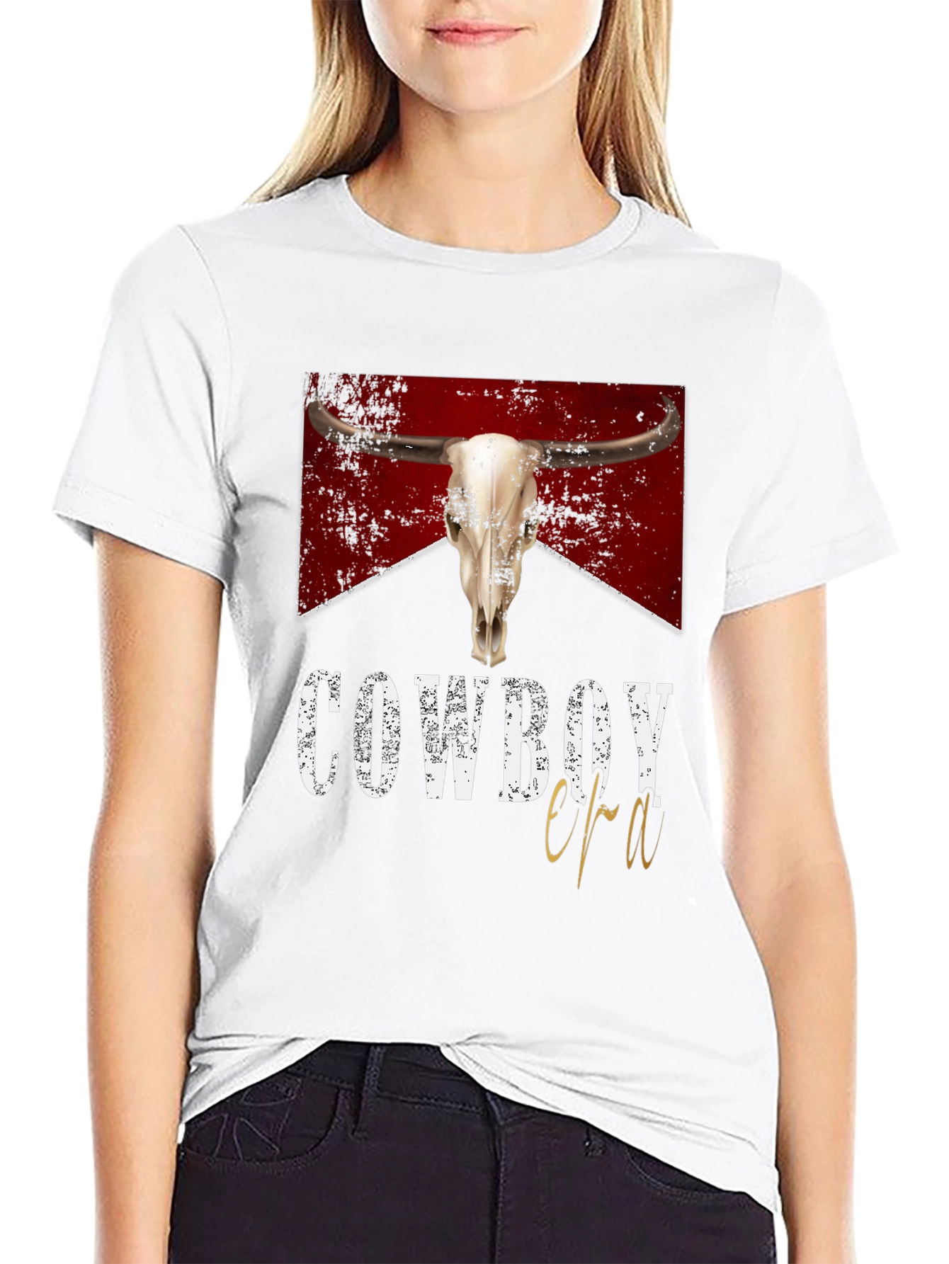 Cowboy Era Graphic Tee - Western Style Black T-Shirt