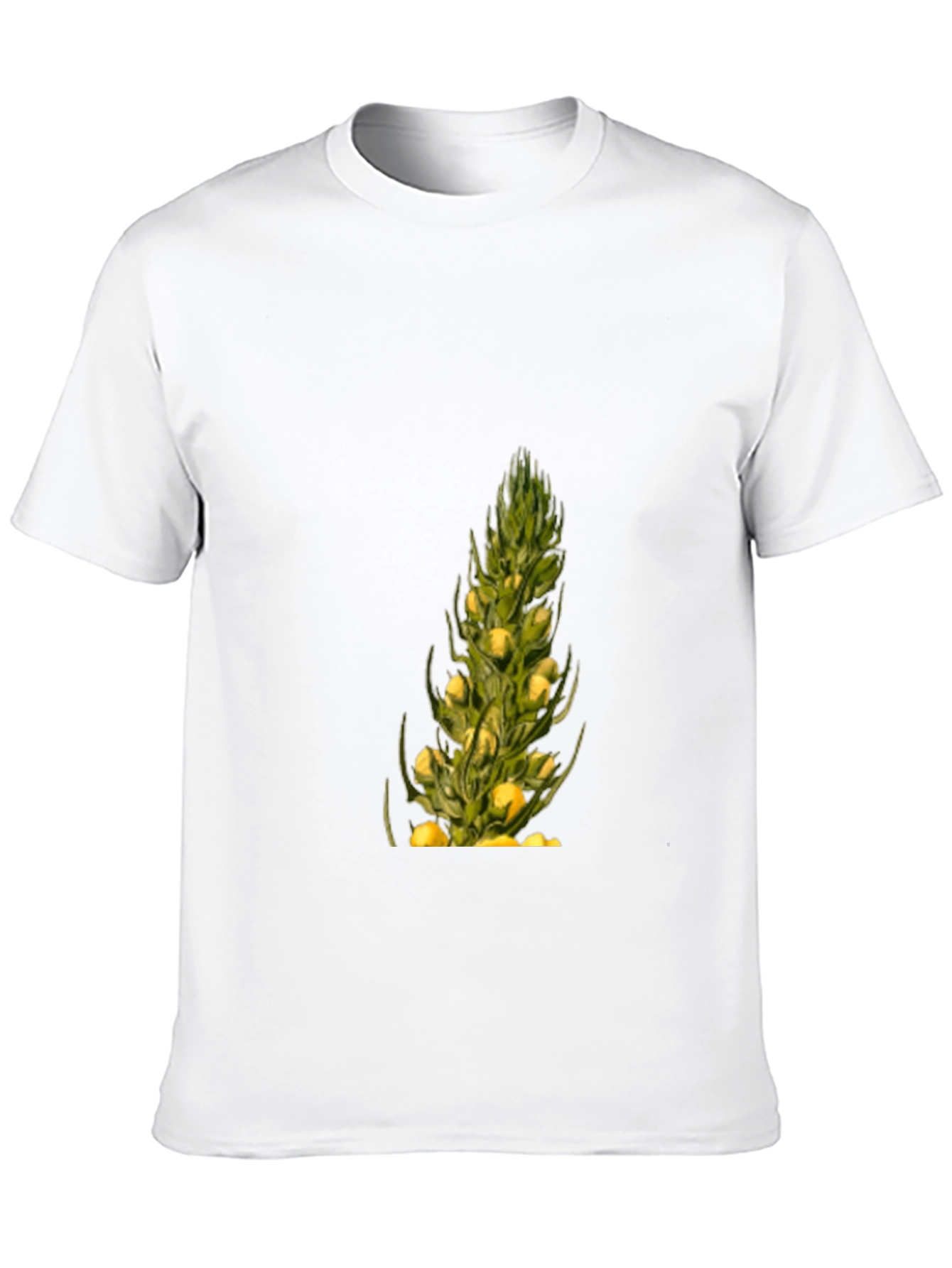 Botanical Print Black T-Shirt