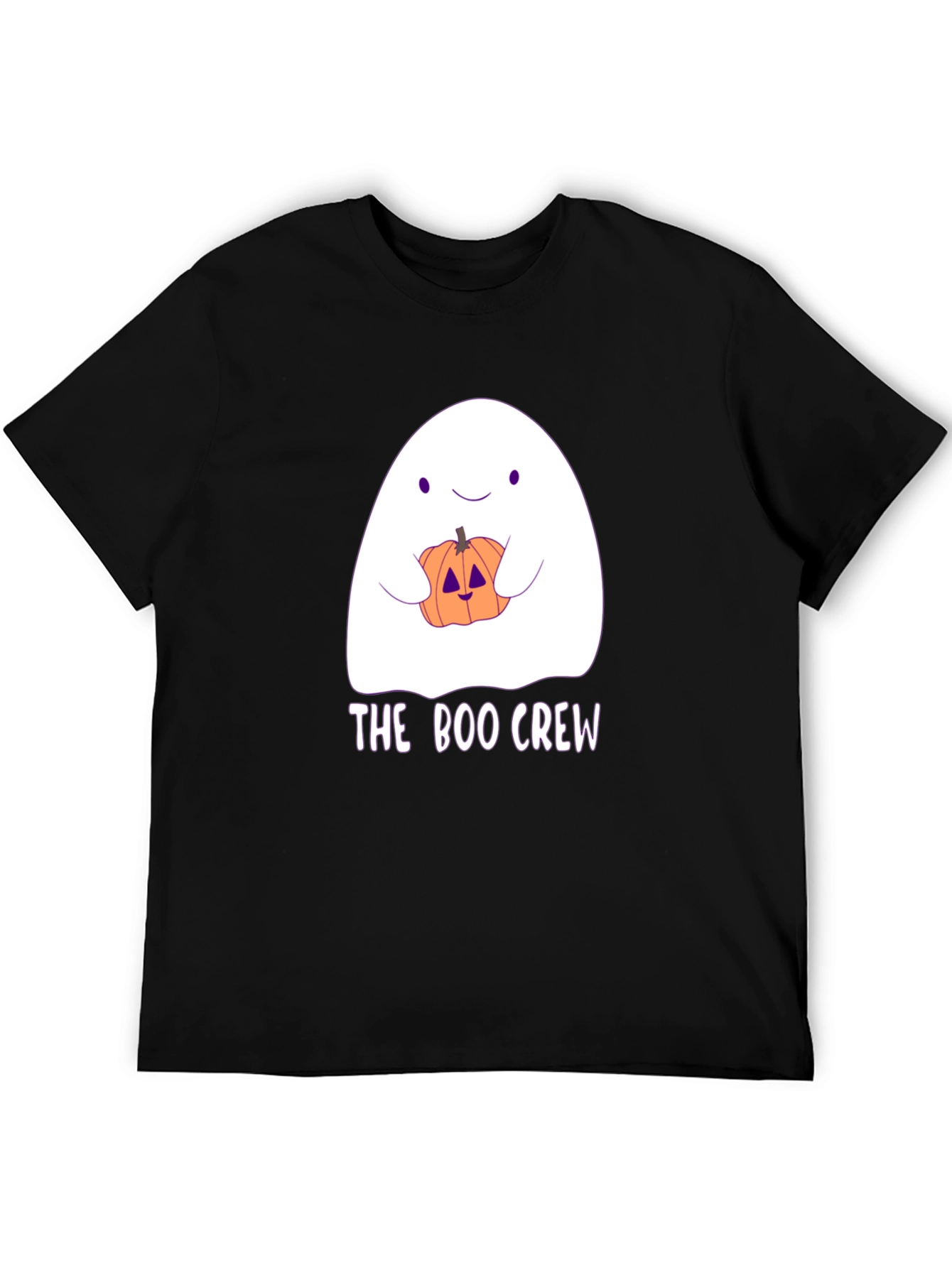 Boo Crew Halloween T-Shirt - Ghost & Pumpkin
