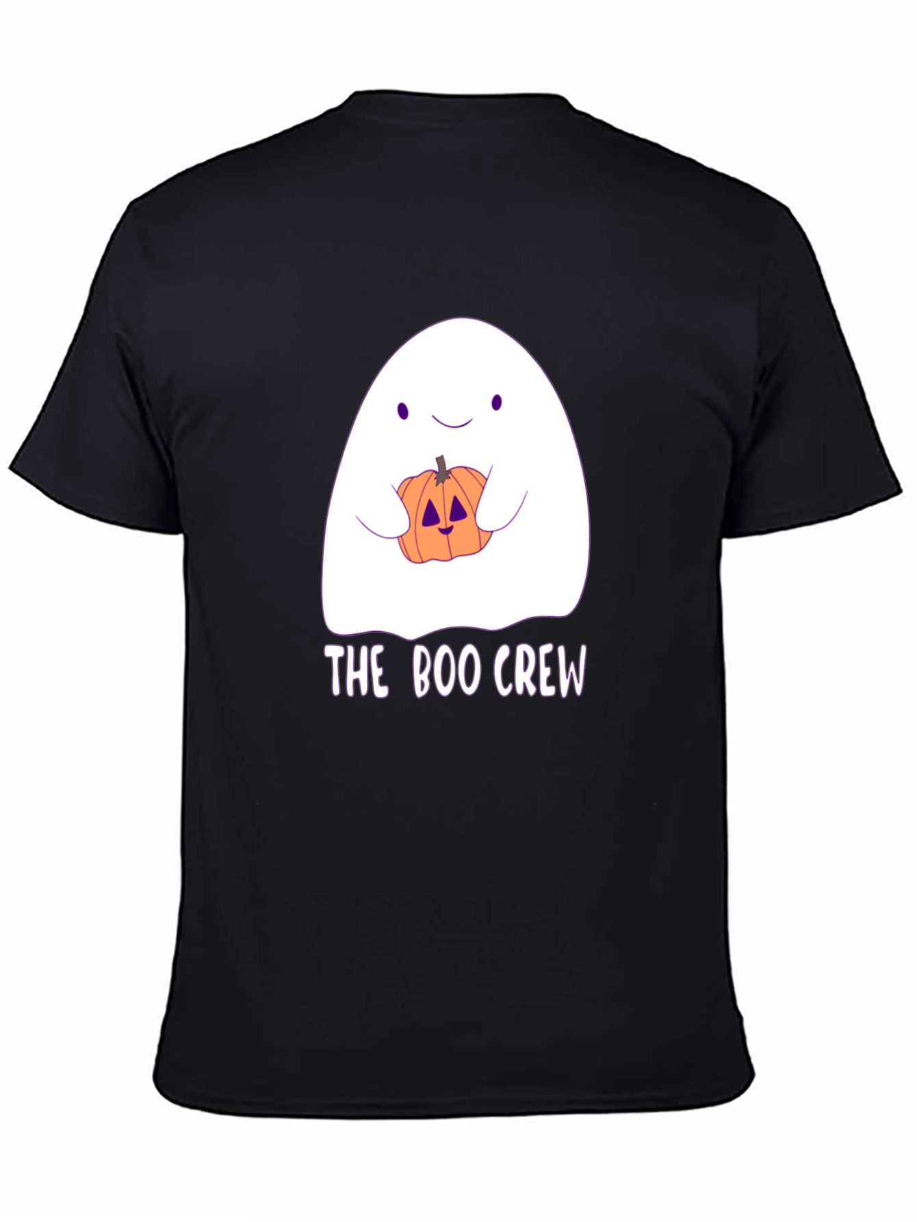 Boo Crew Halloween T-Shirt - Ghost & Pumpkin