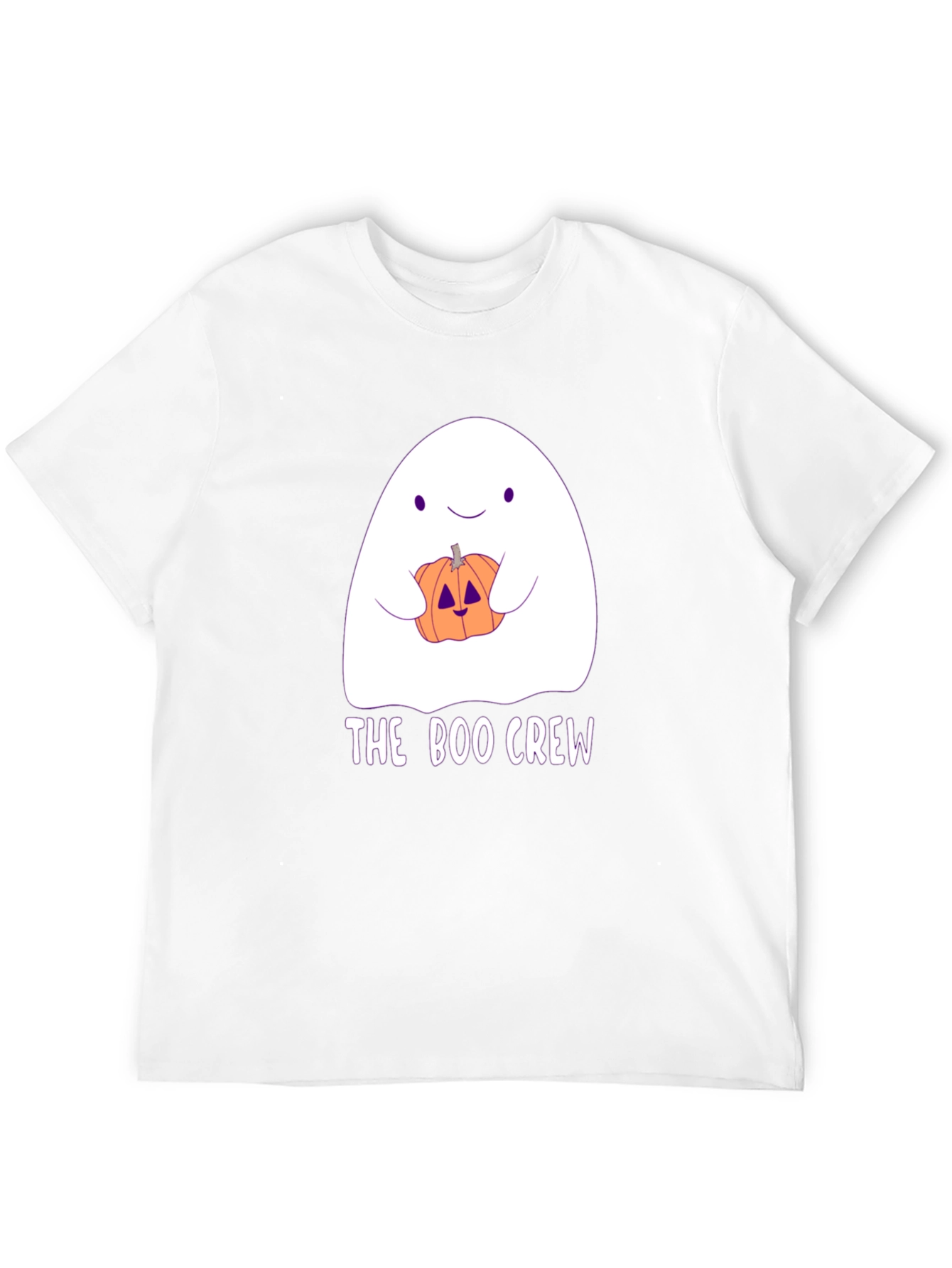 Boo Crew Halloween T-Shirt - Ghost & Pumpkin