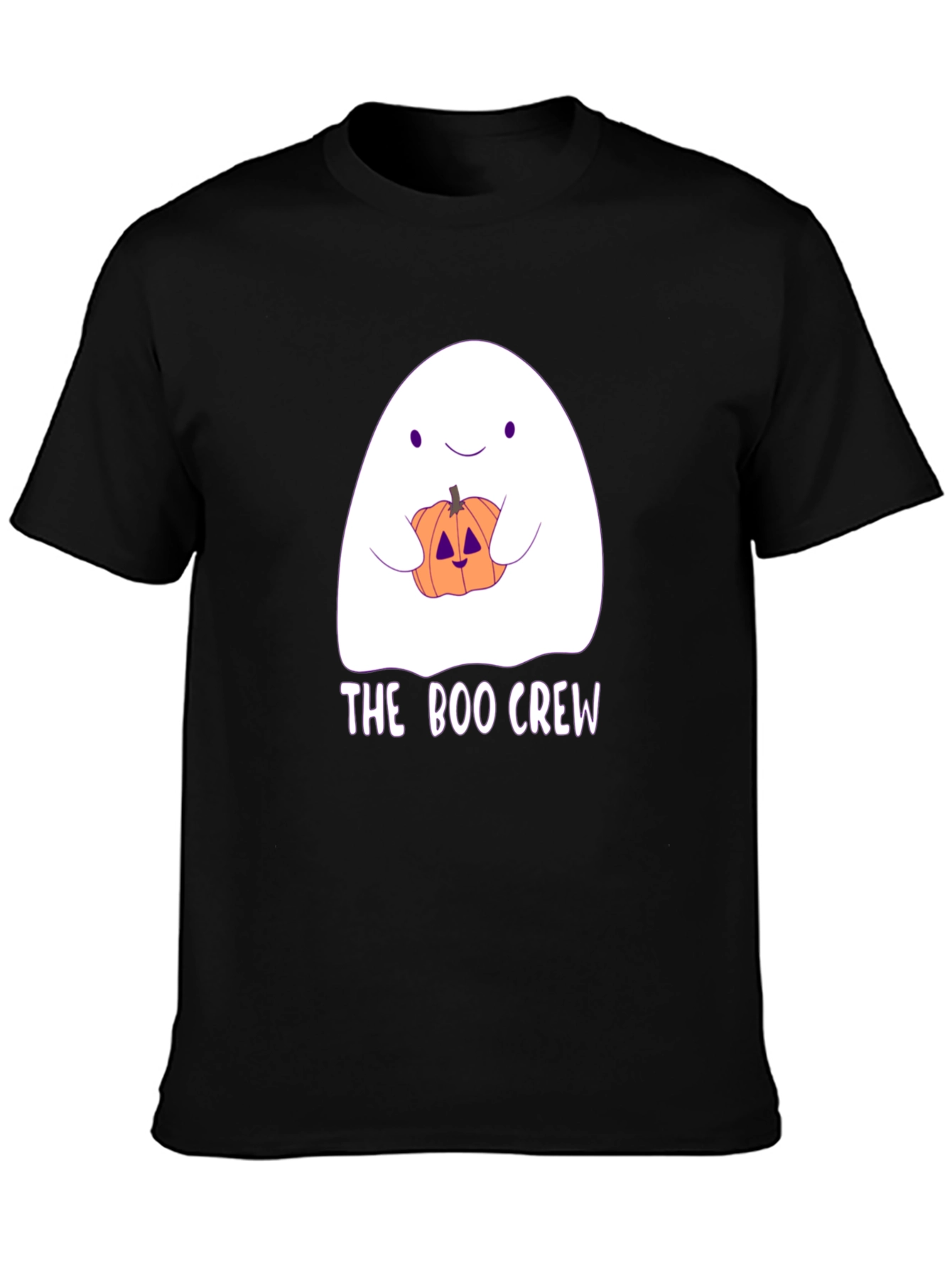 Boo Crew Halloween T-Shirt - Ghost & Pumpkin