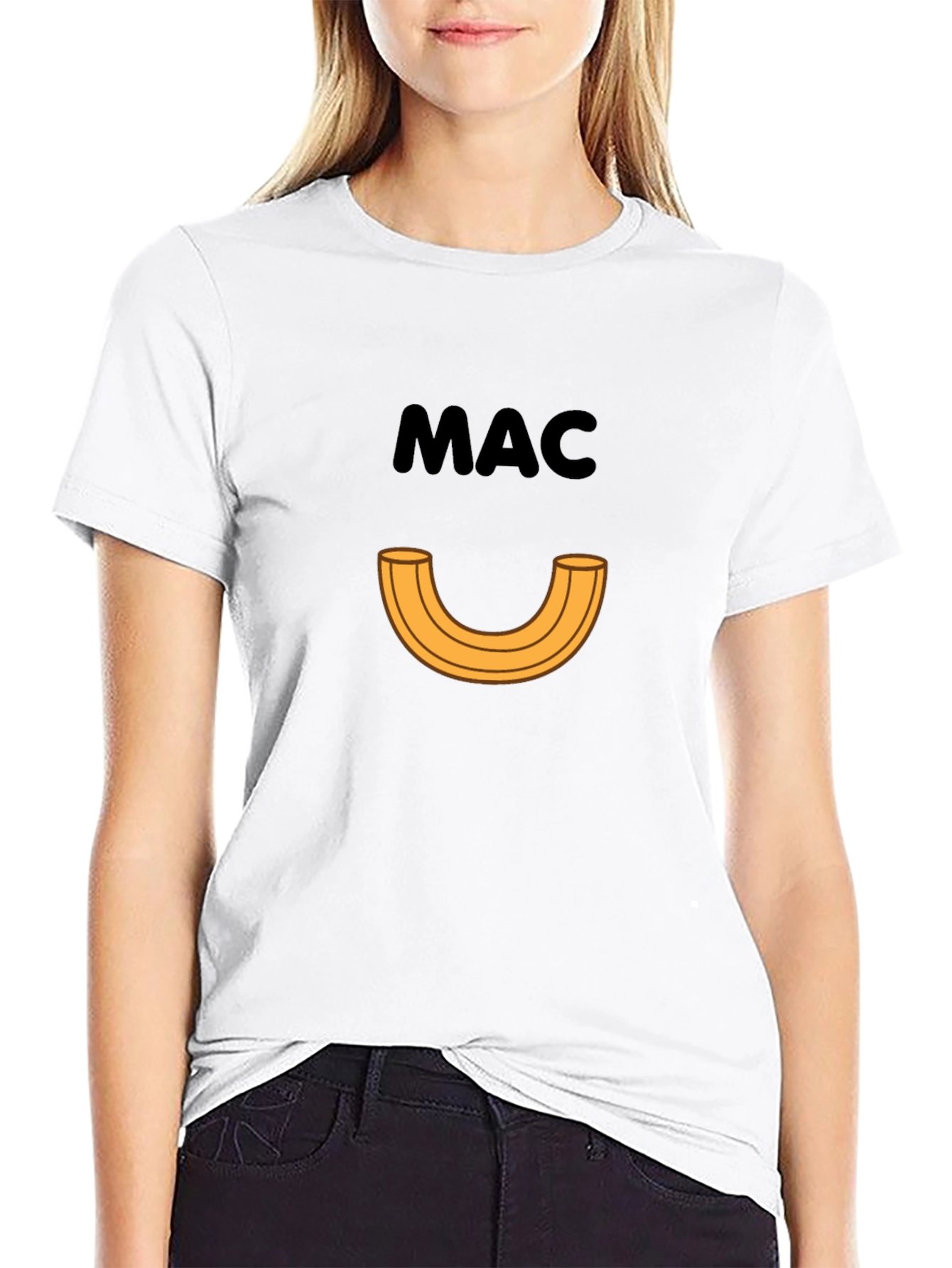 Macaroni Graphic Tee - Funny Foodie T-Shirt