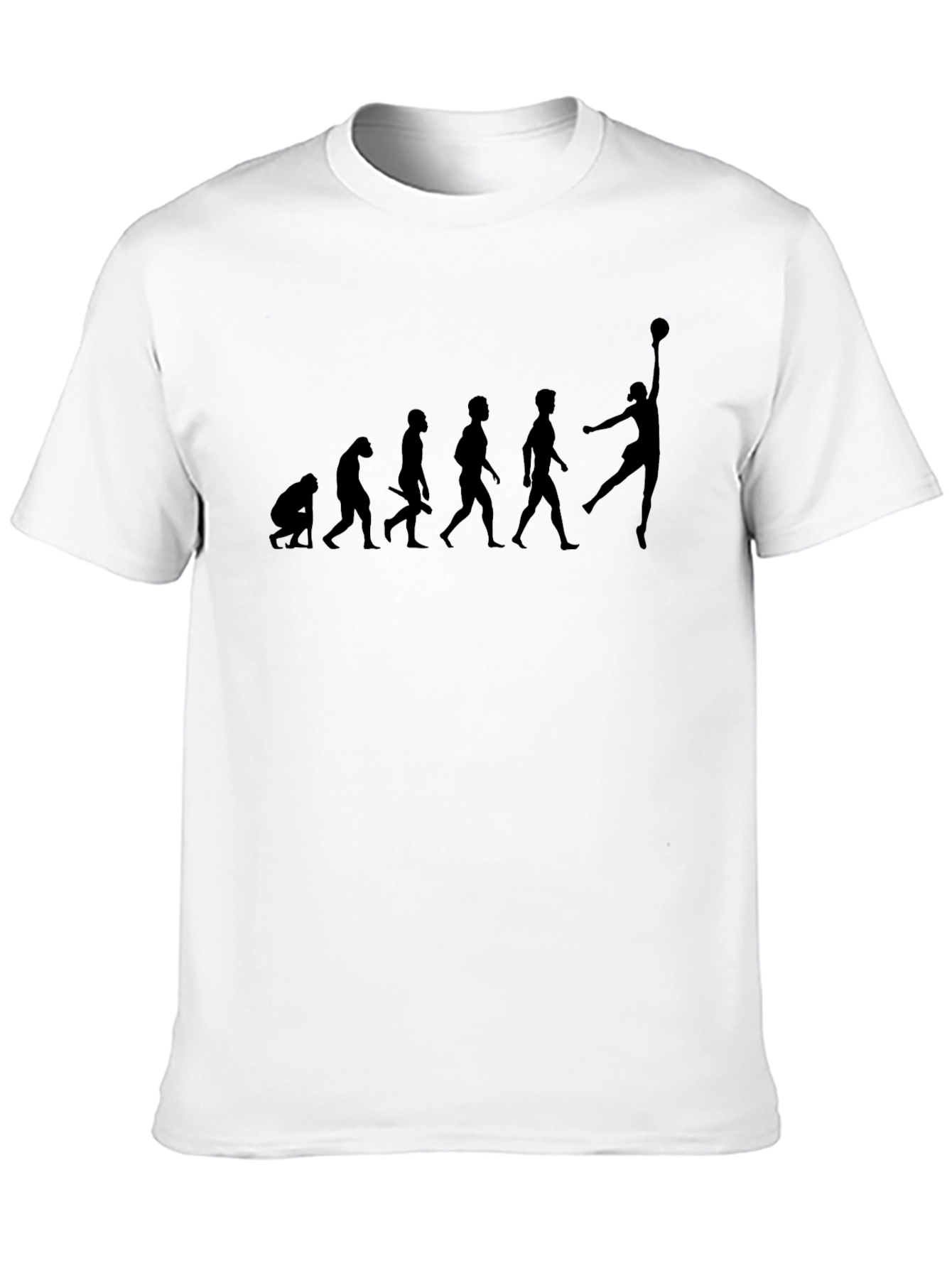 Evolution of Basketball Black T-Shirt