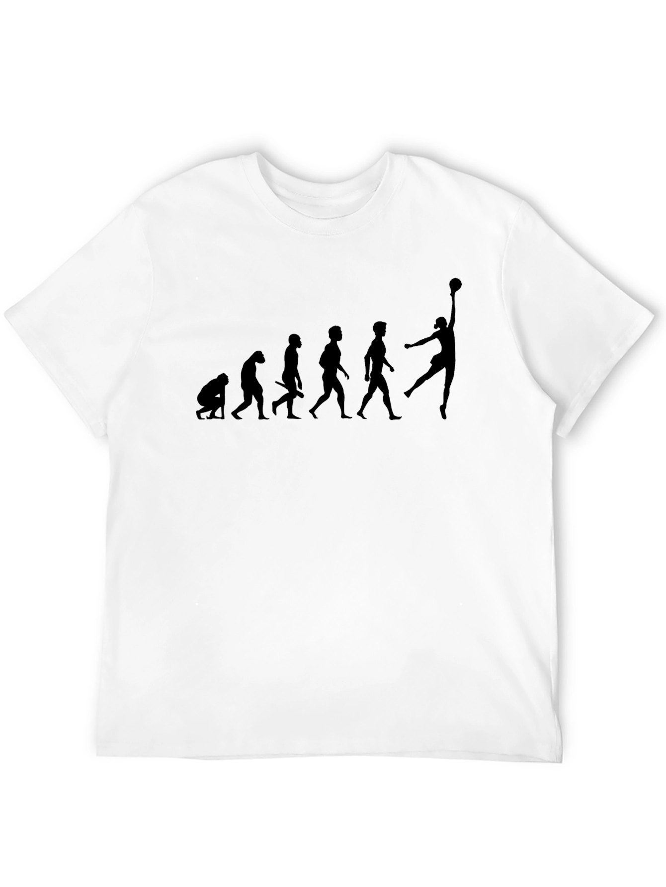 Evolution of Basketball Black T-Shirt