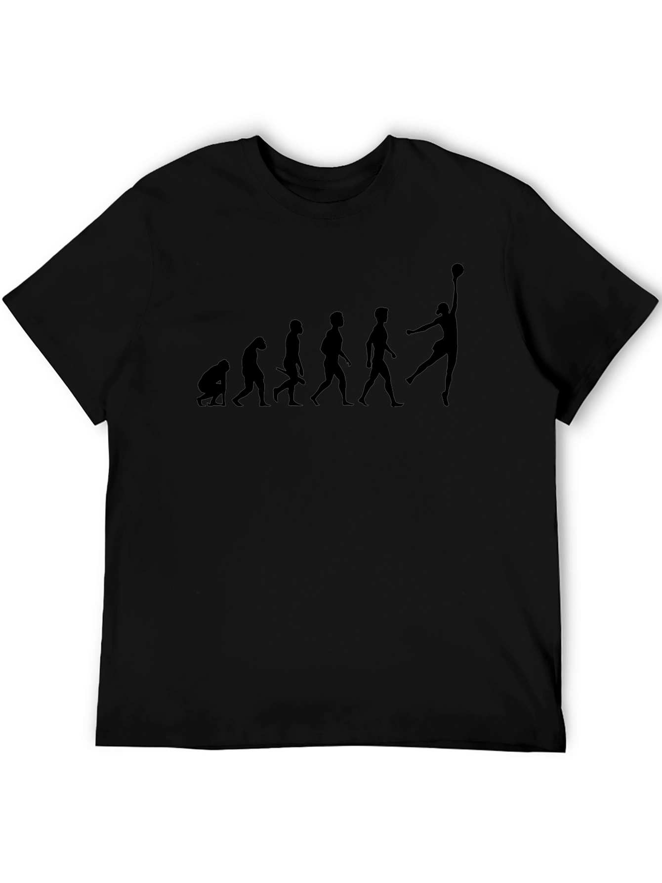 Evolution of Basketball Black T-Shirt