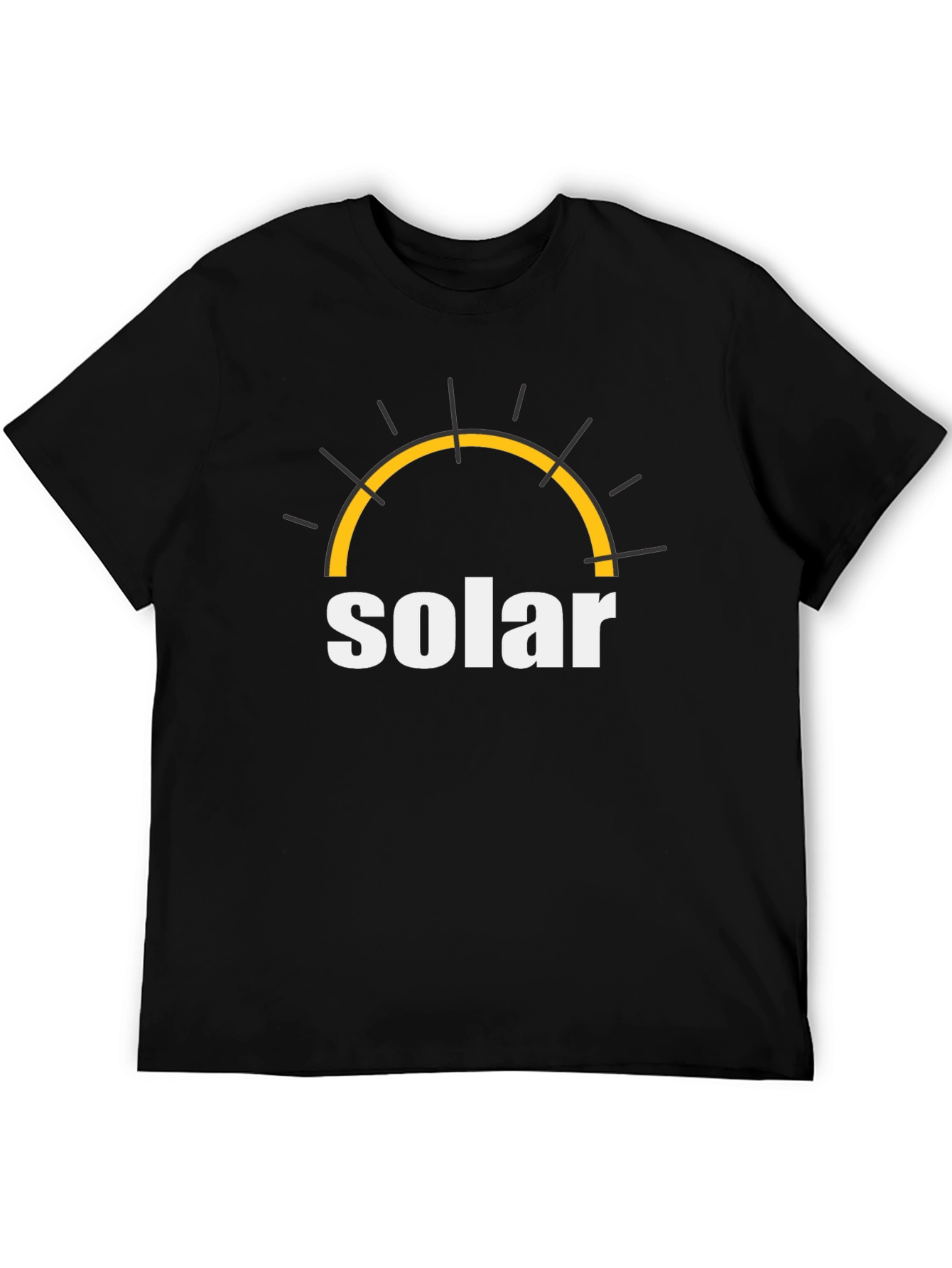 Solar Energy T-Shirt - Black Cotton Graphic Tee