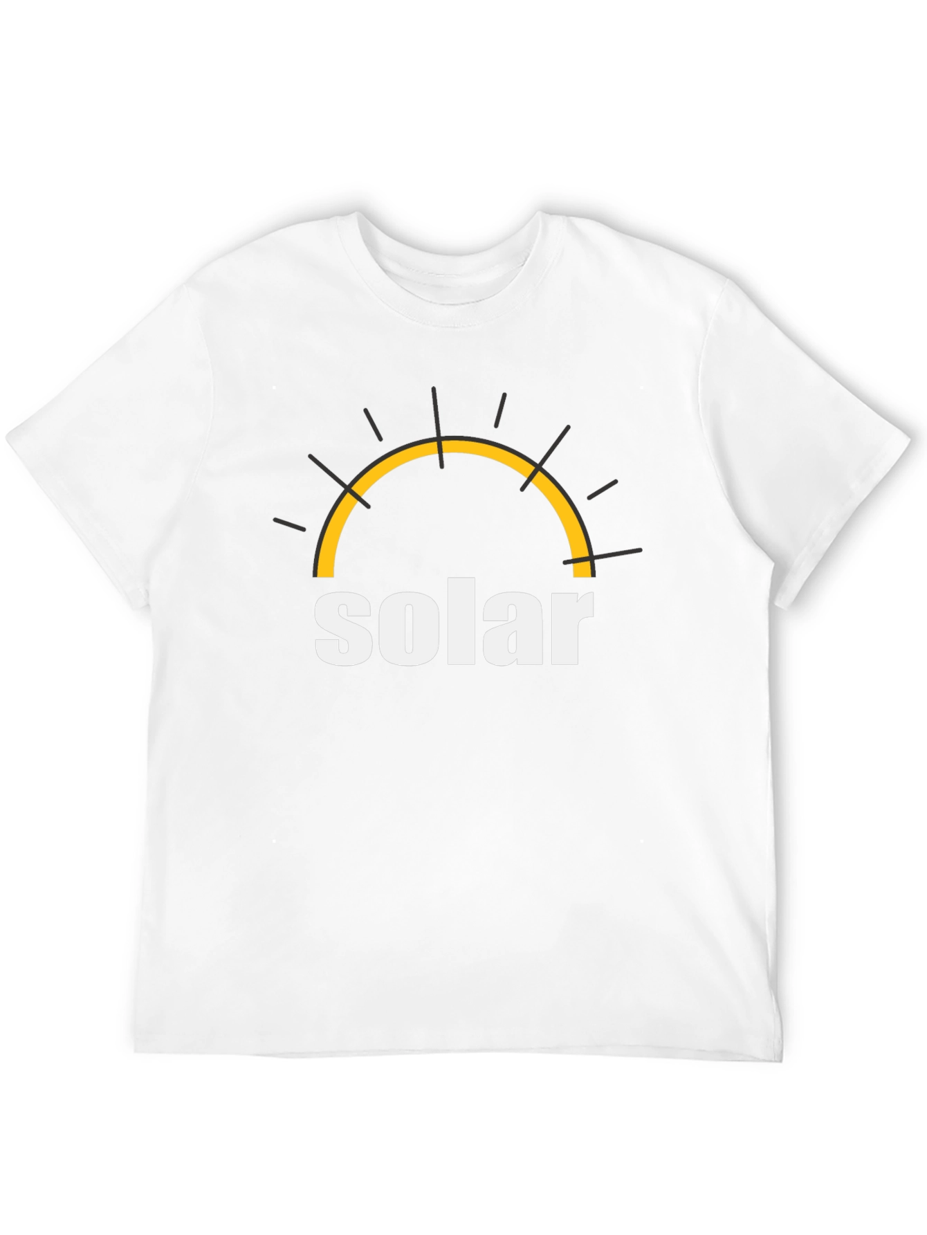 Solar Energy T-Shirt - Black Cotton Graphic Tee